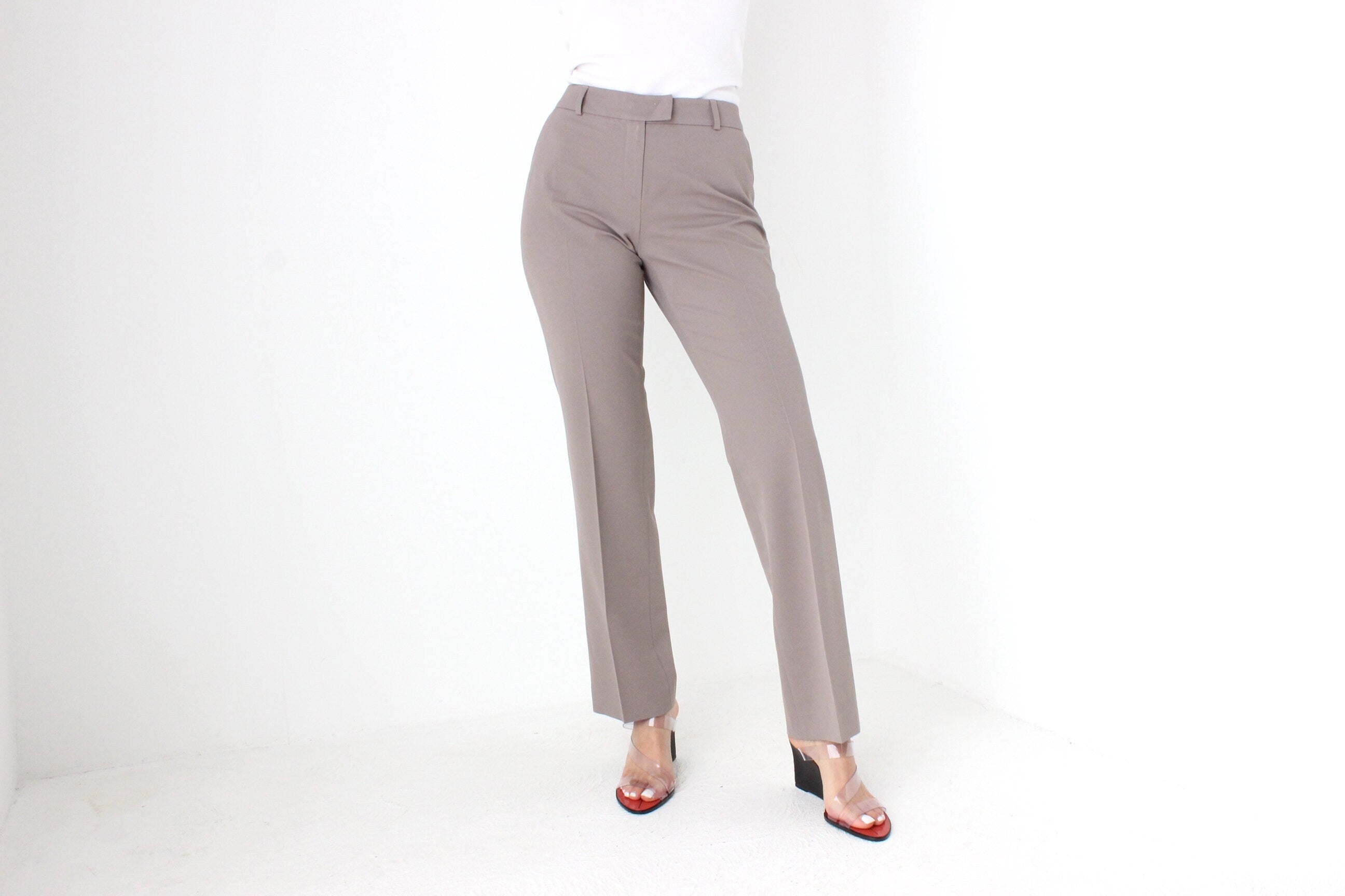 BALLETCORE Y2K WOLFORD Wool Blend Bootcut Trousers