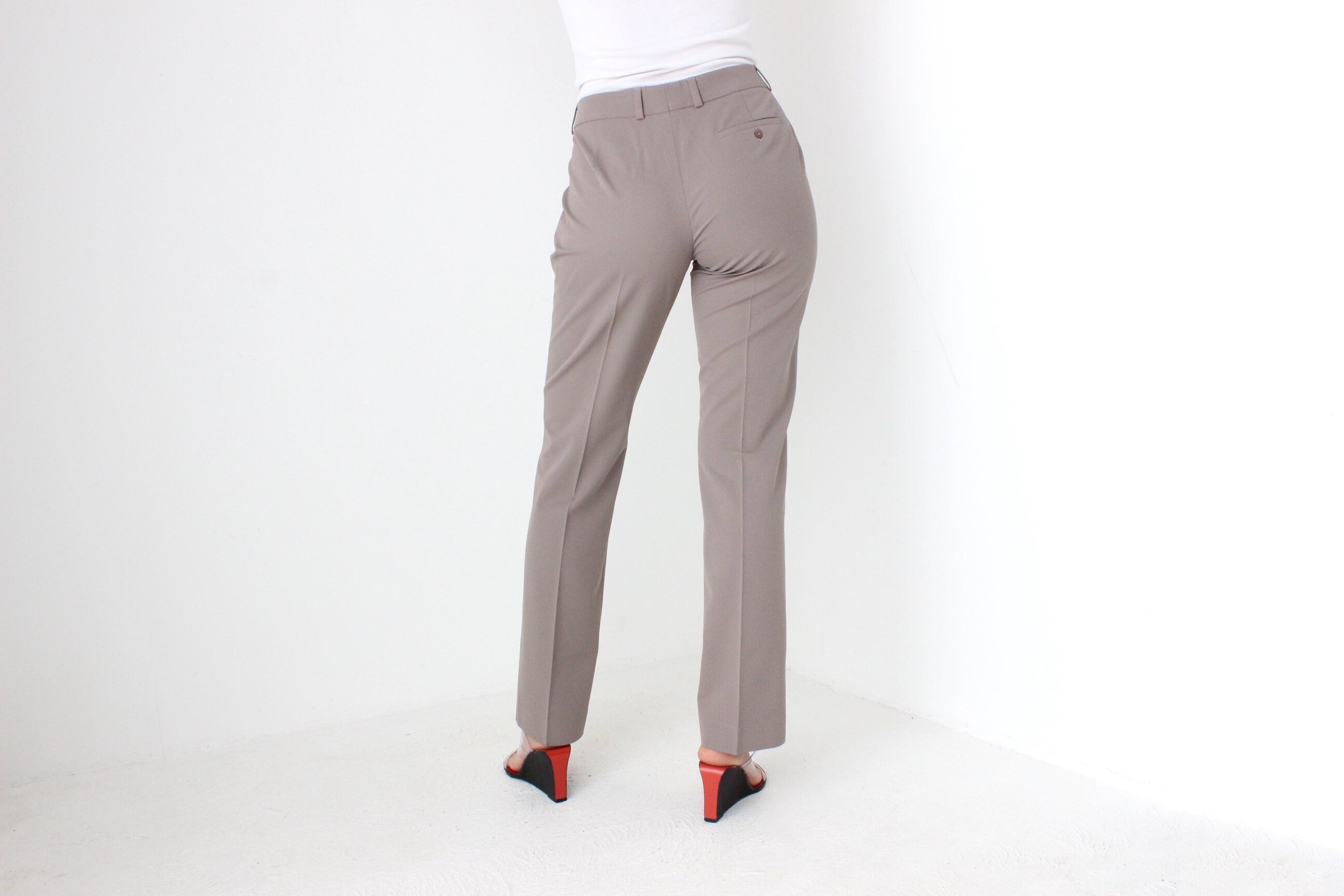 BALLETCORE Y2K WOLFORD Wool Blend Bootcut Trousers