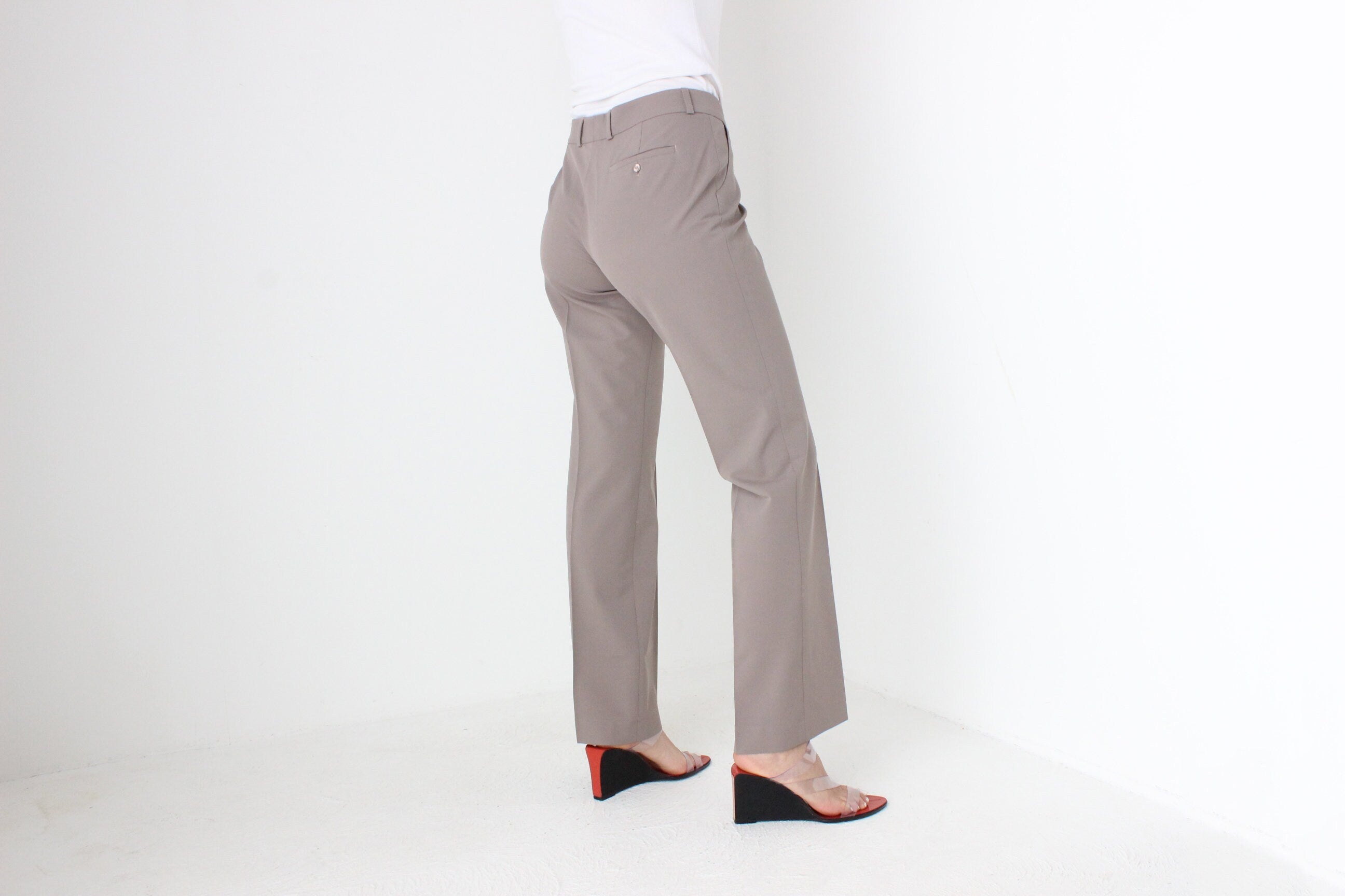 BALLETCORE Y2K WOLFORD Wool Blend Bootcut Trousers