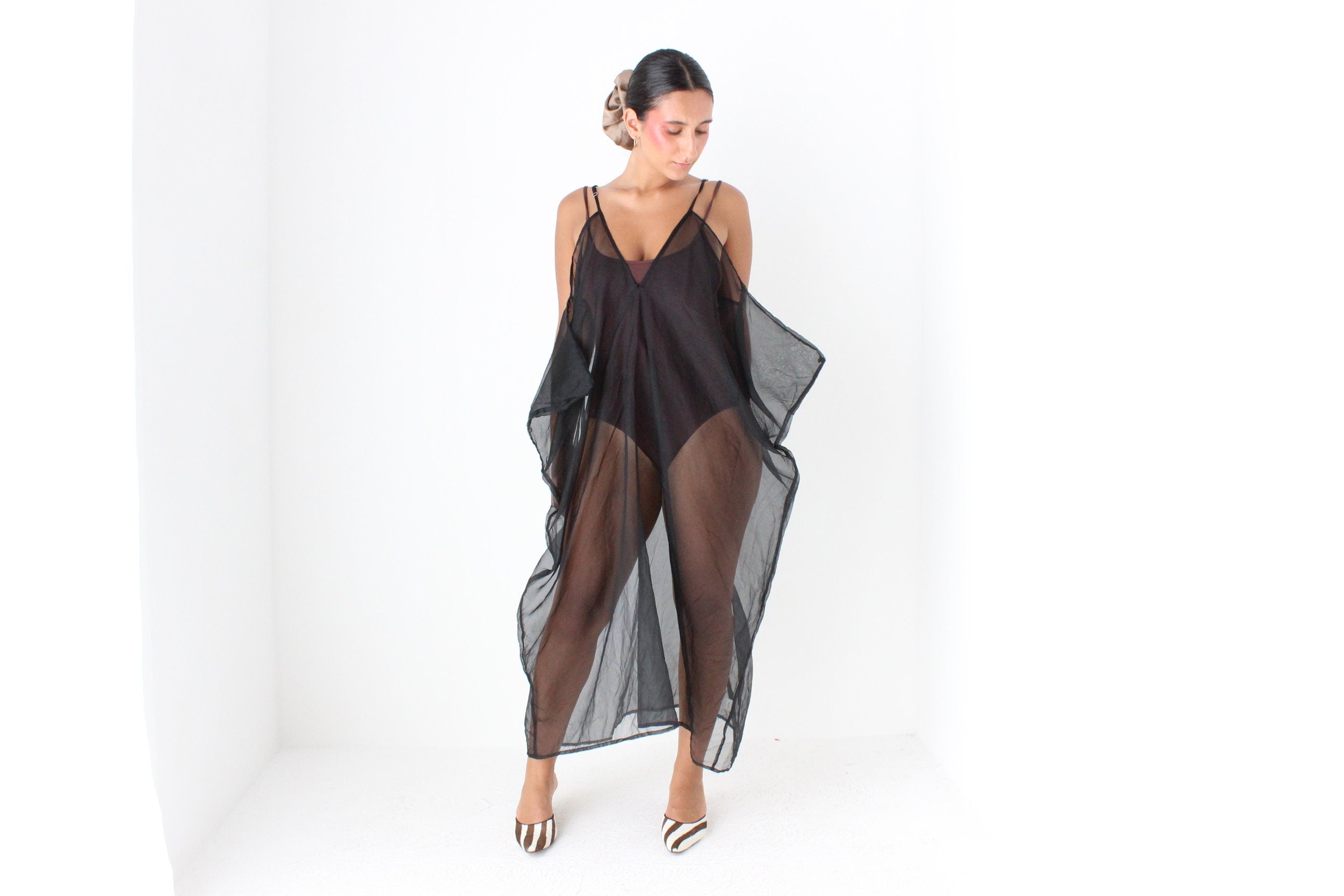 2000s Sculptural Origami SILK ORGANZA Dress by Gisela Ramirez