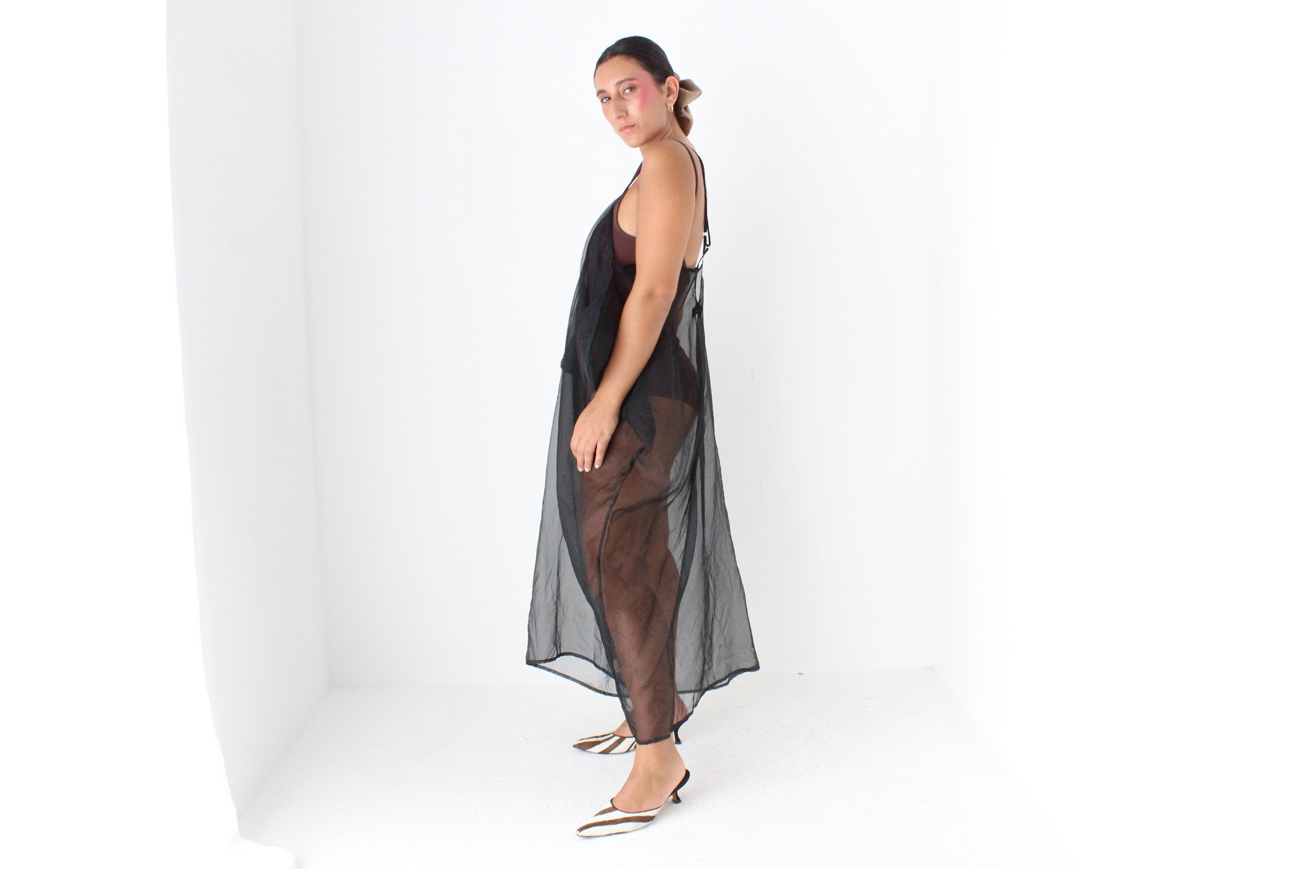 2000s Sculptural Origami SILK ORGANZA Dress by Gisela Ramirez