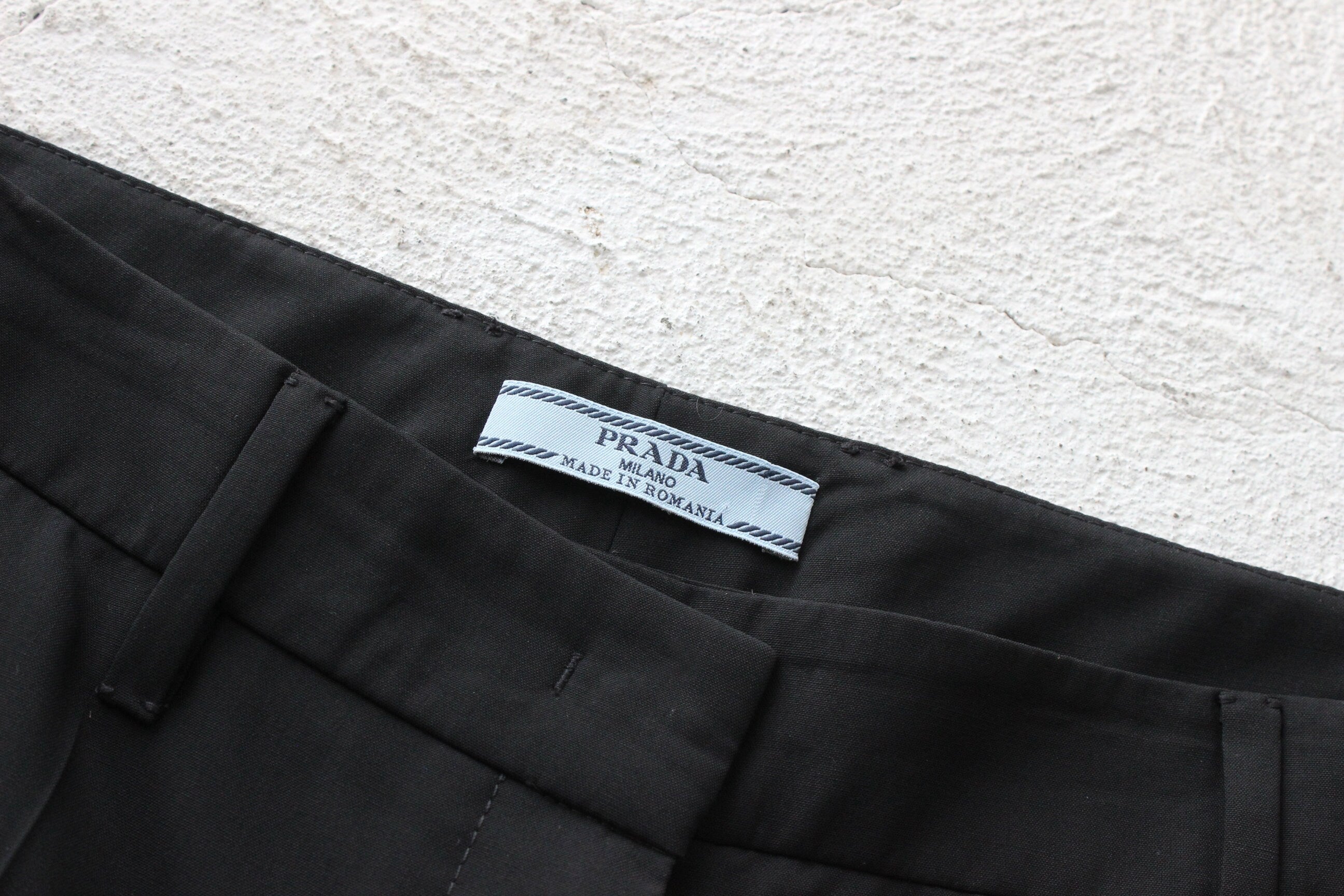 2000s PRADA Minimal Slim Leg Trousers