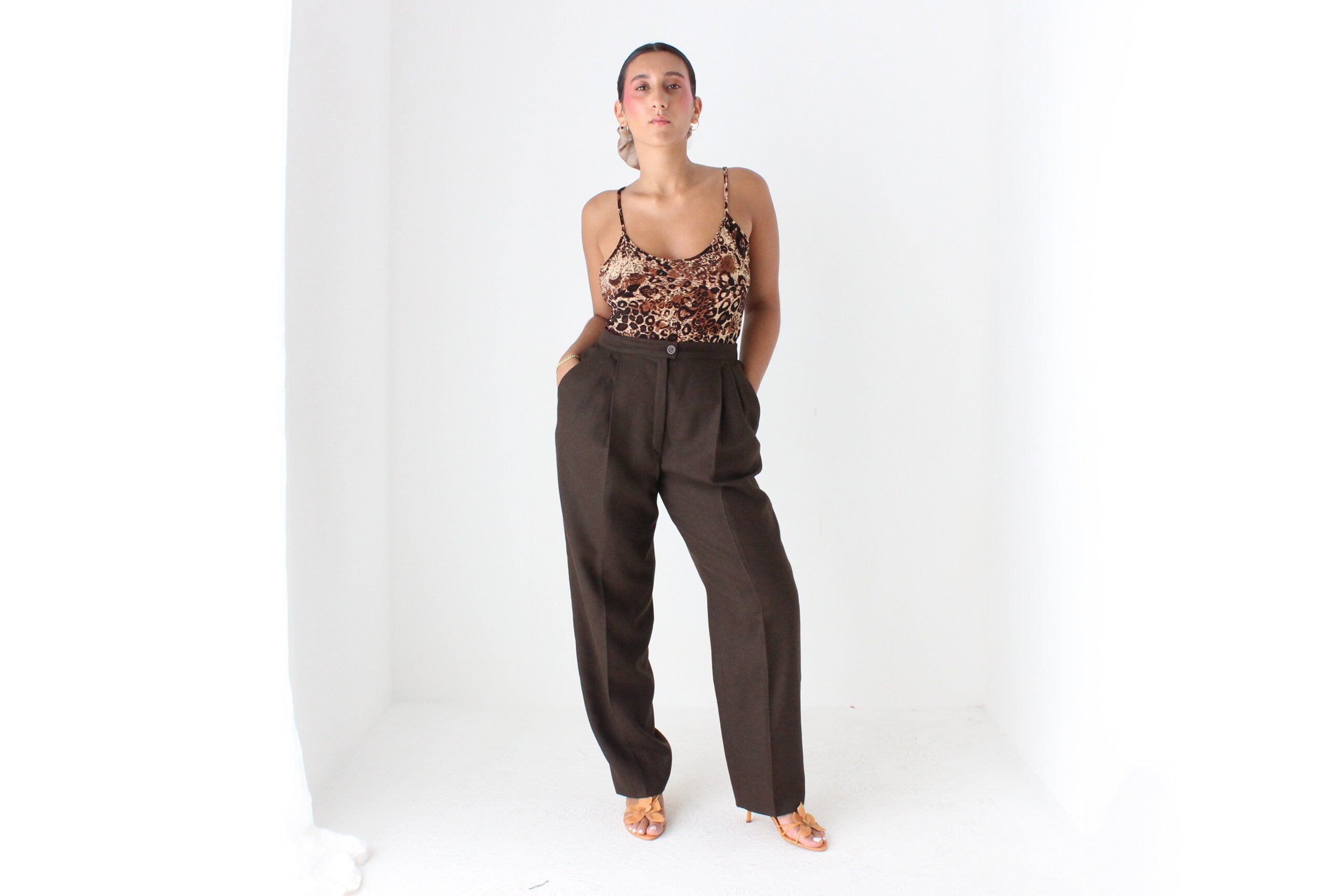 Y2K Tightrope Slinky Leopard Tank