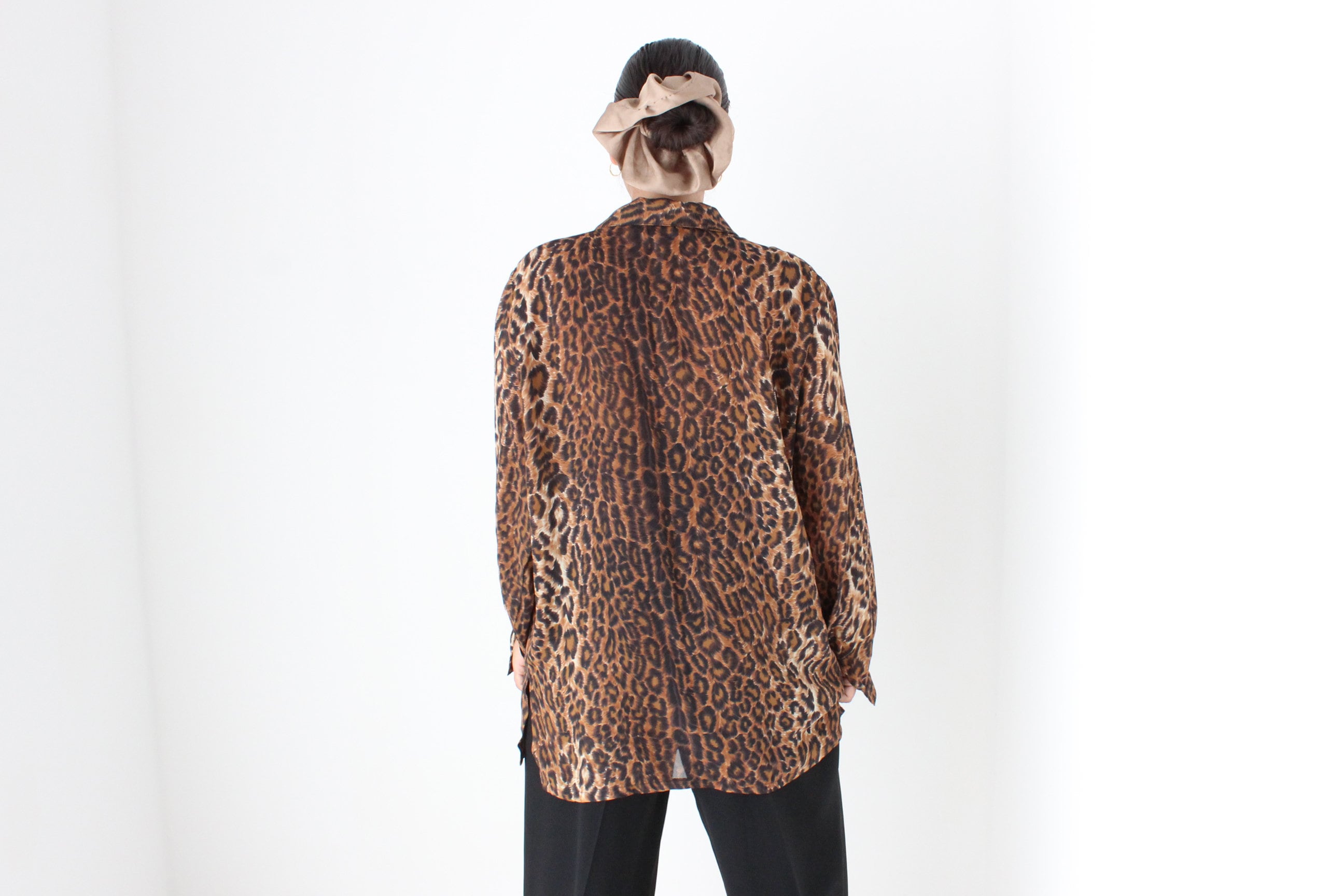 80s Classic Leopard Print Shirt