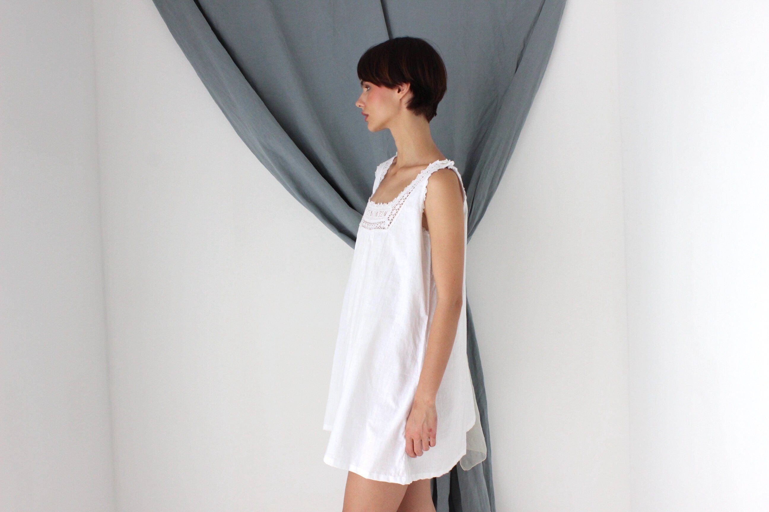 MADE IN ITALY Antique Cotton Smock