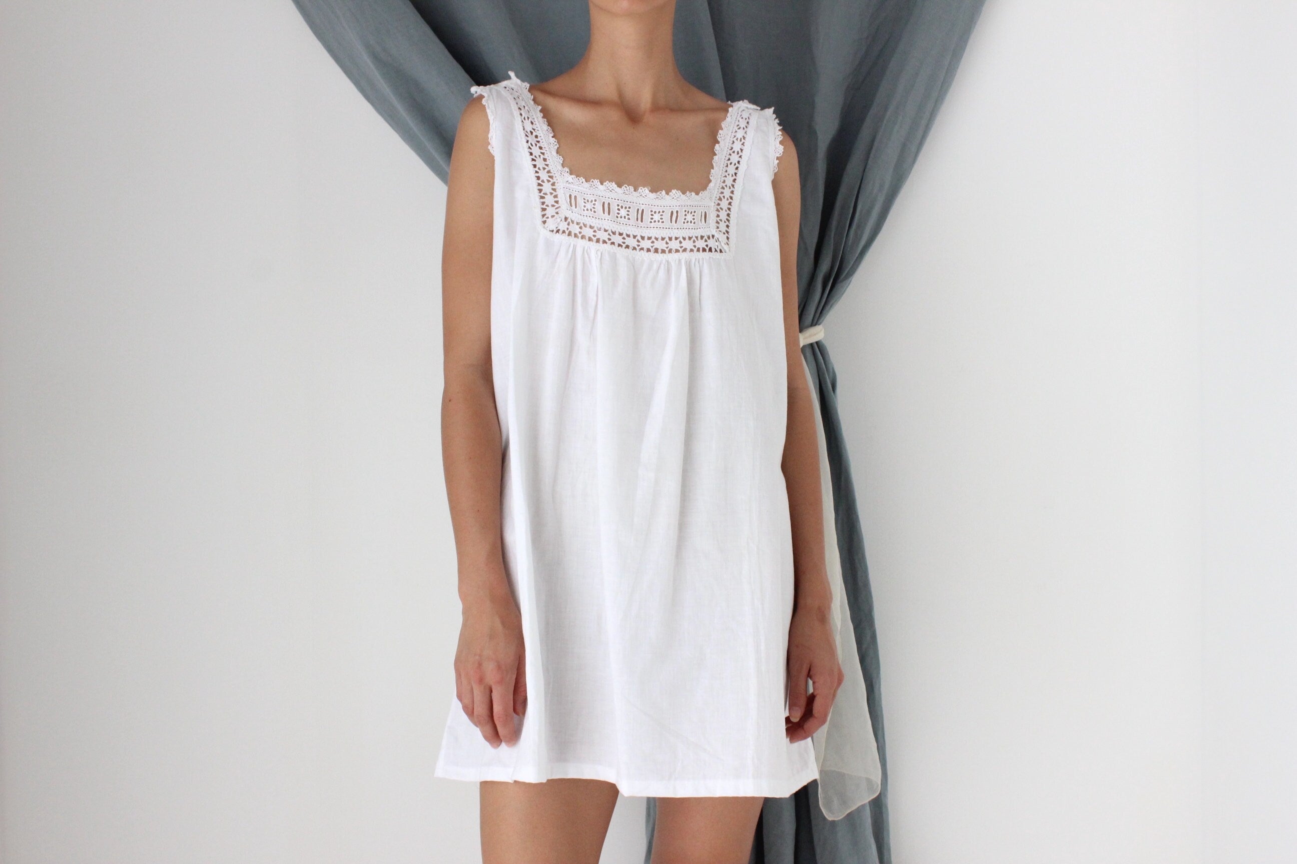 MADE IN ITALY Antique Cotton Smock