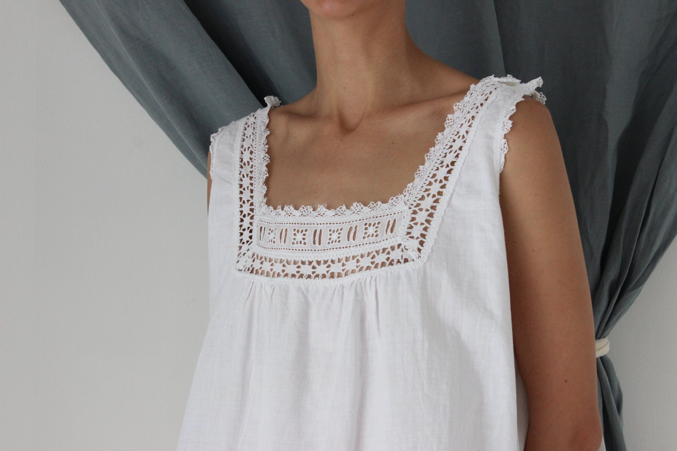 MADE IN ITALY Antique Cotton Smock