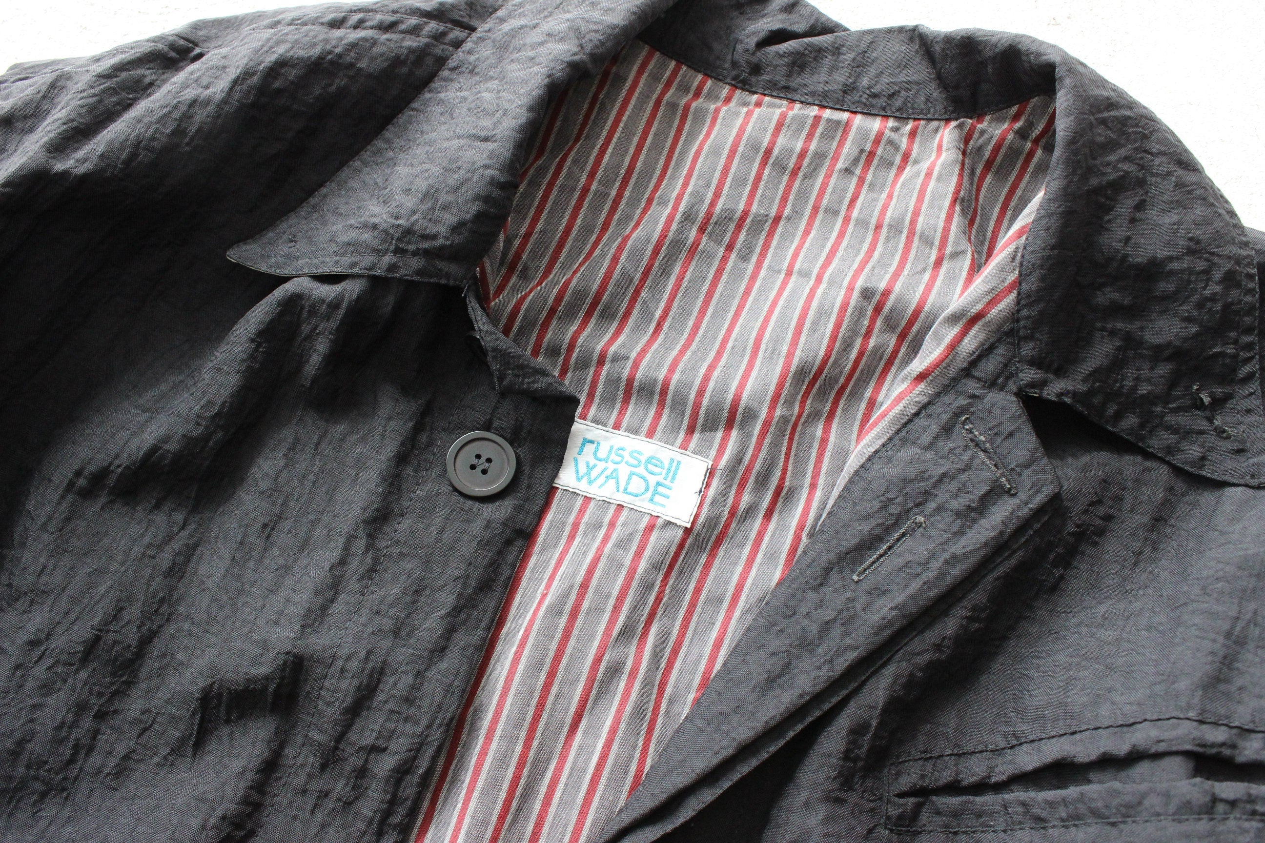 80s Minimal Lightweight Water Resistant Trench Coat