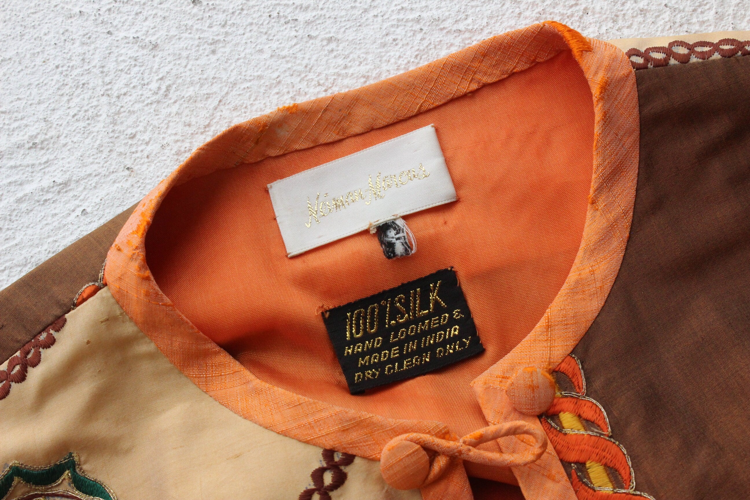 70s Historic Hand Loomed Silk Patchwork Kimono Jacket