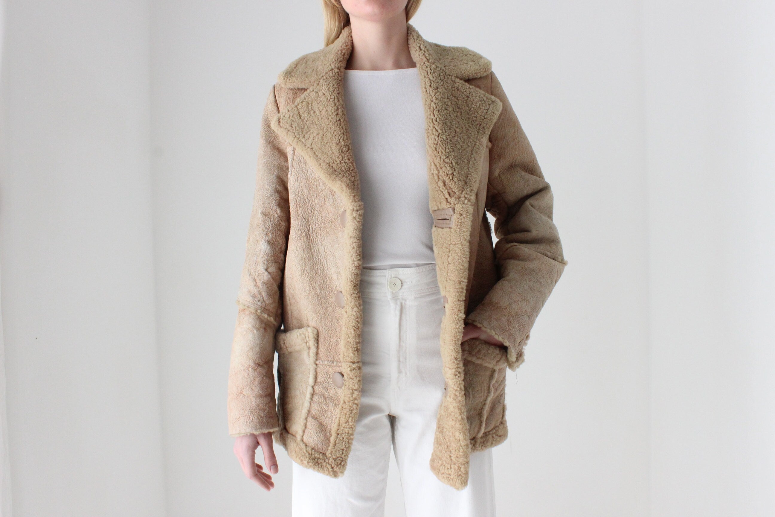 1970s Genuine Australian Shearling Sheepskin Jacket