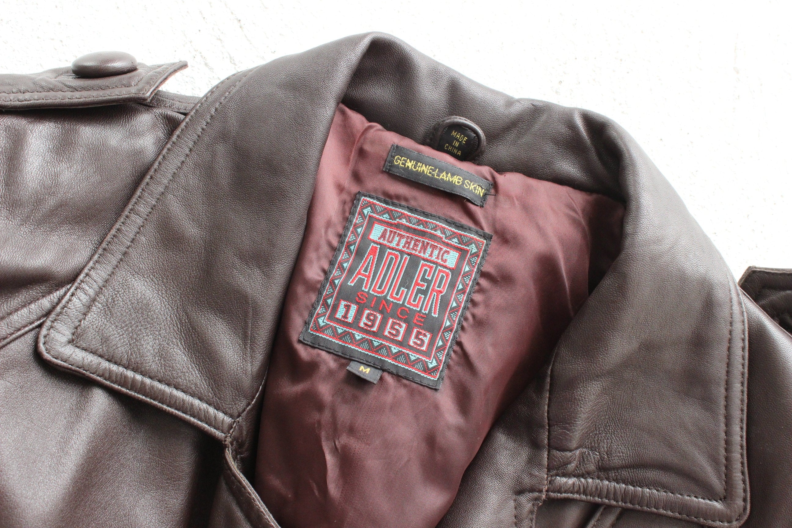 80s Softest Lambskin Chocolate Leather Belted Oversized Trench Coat