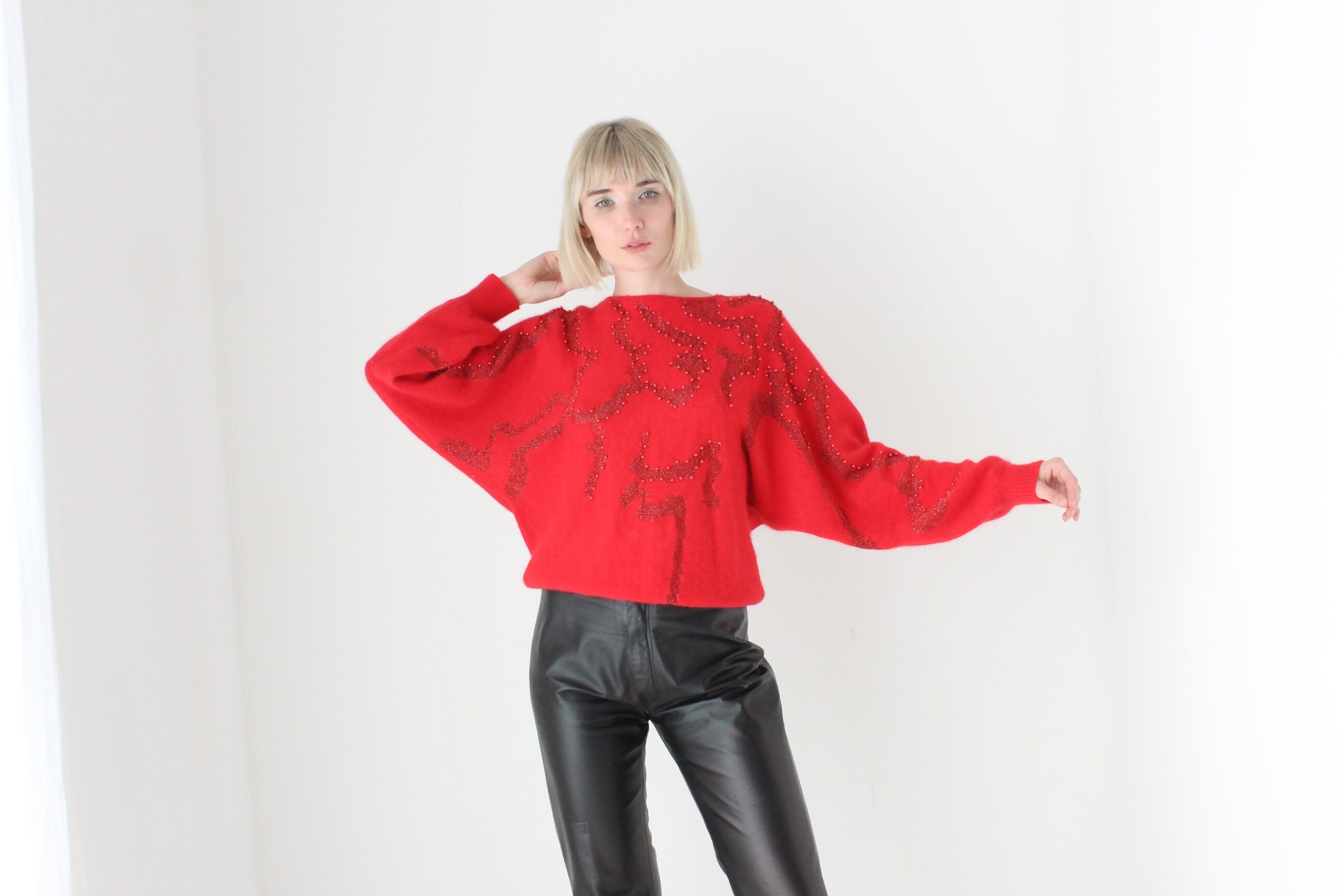 Cosy 80s Lambswool & Angora Sweater