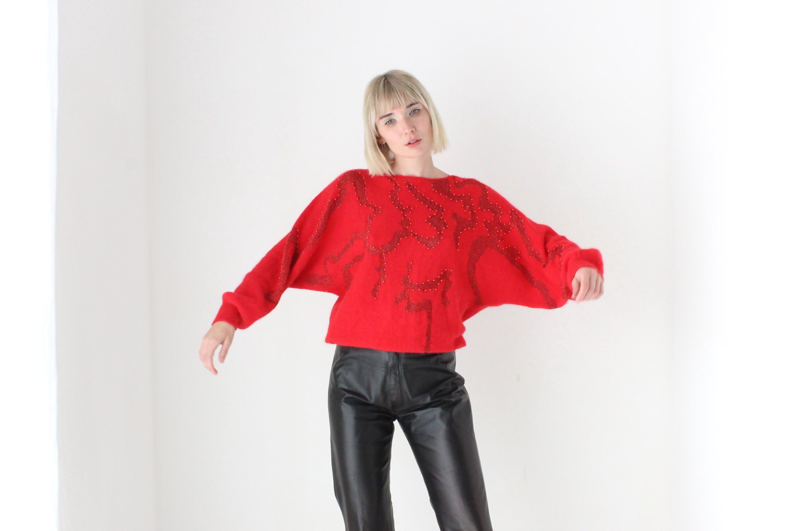 Cosy 80s Lambswool & Angora Sweater