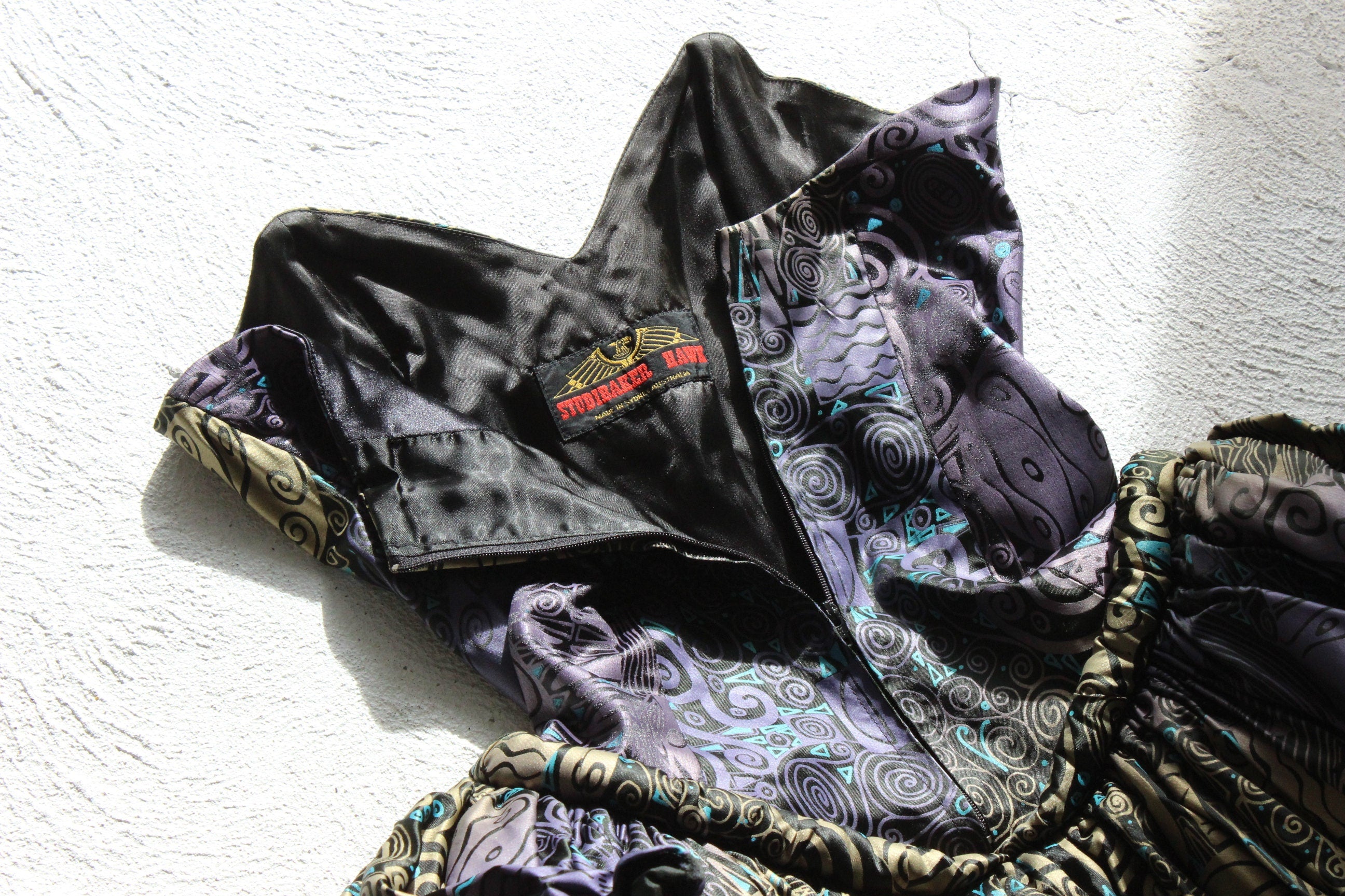 Collectible 80s Studibaker Hawk Sculptural Bustier Party Dress