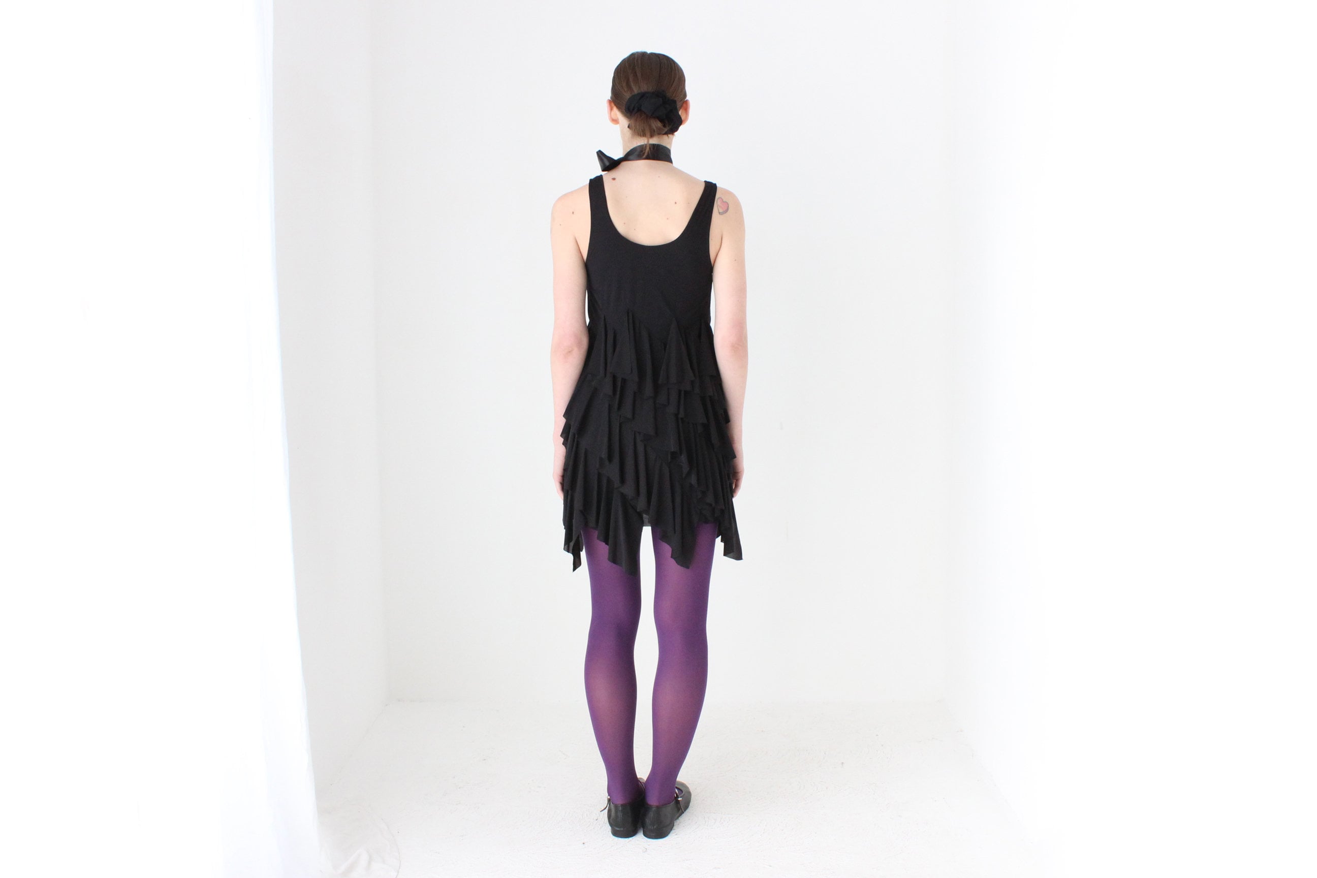 BALLETCORE Y2K Layered Ruffle Mini Dress