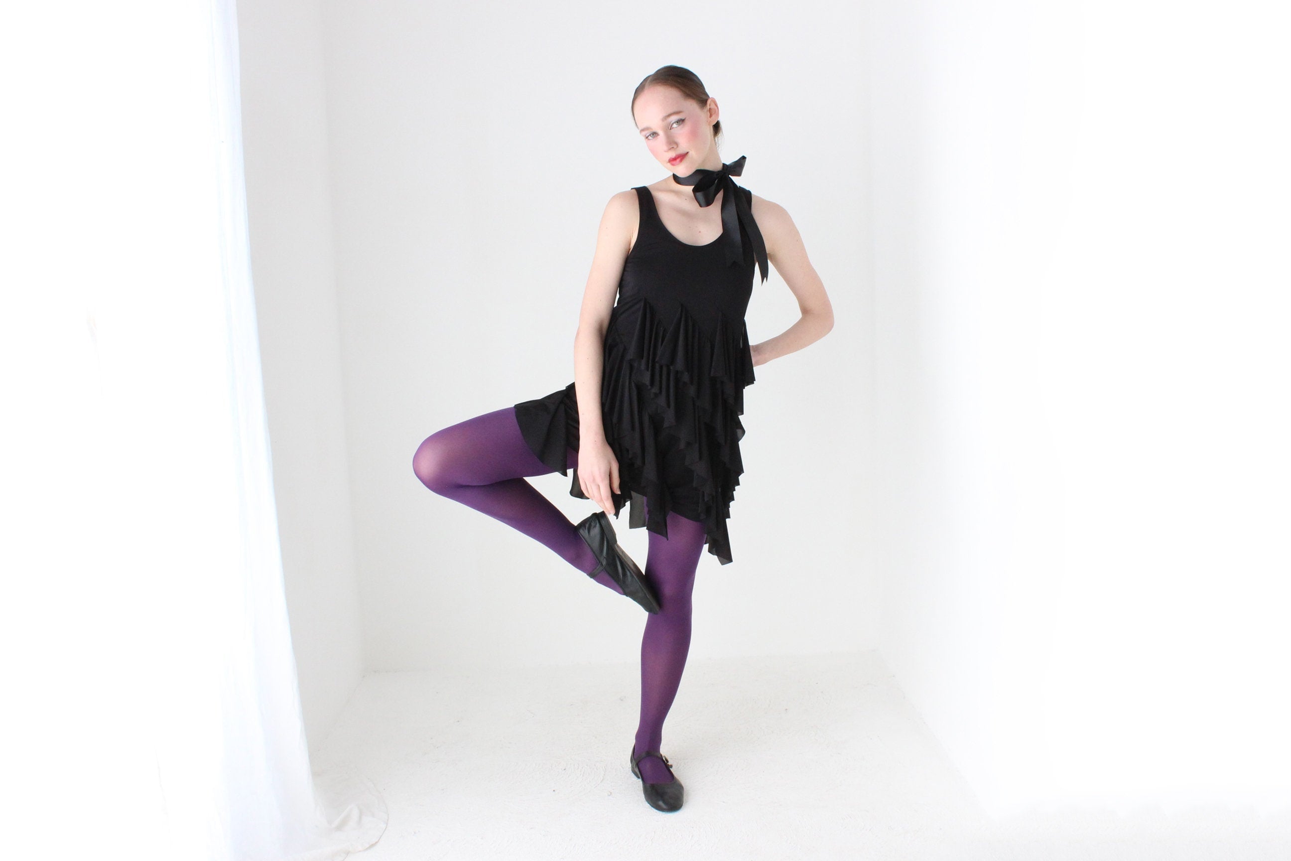BALLETCORE Y2K Layered Ruffle Mini Dress