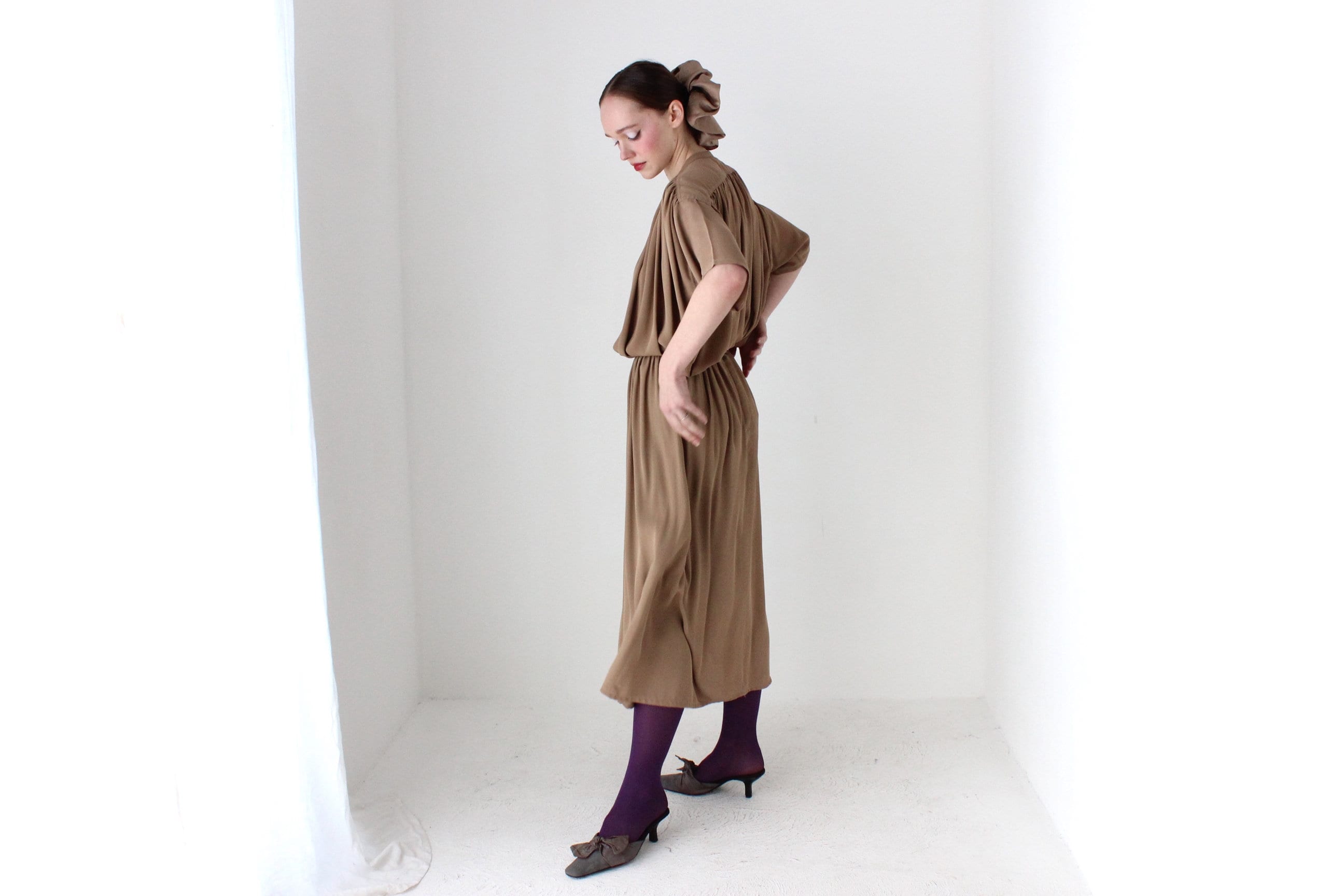 BALLETCORE 80s Voluminous Gathered Two Piece Skirt & Top Set