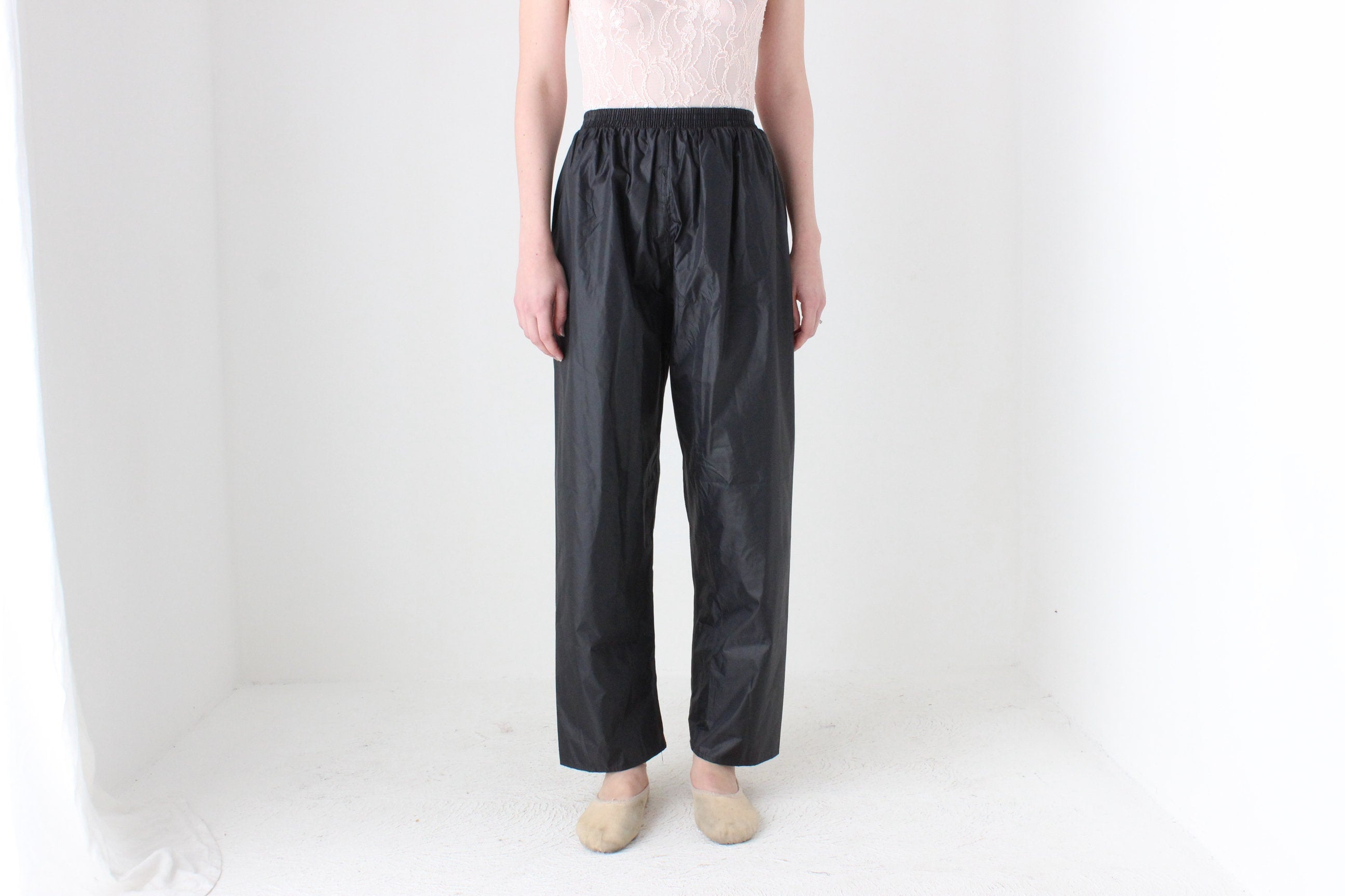 BALLETCORE 90s Futuristic PVC Plastic Pants