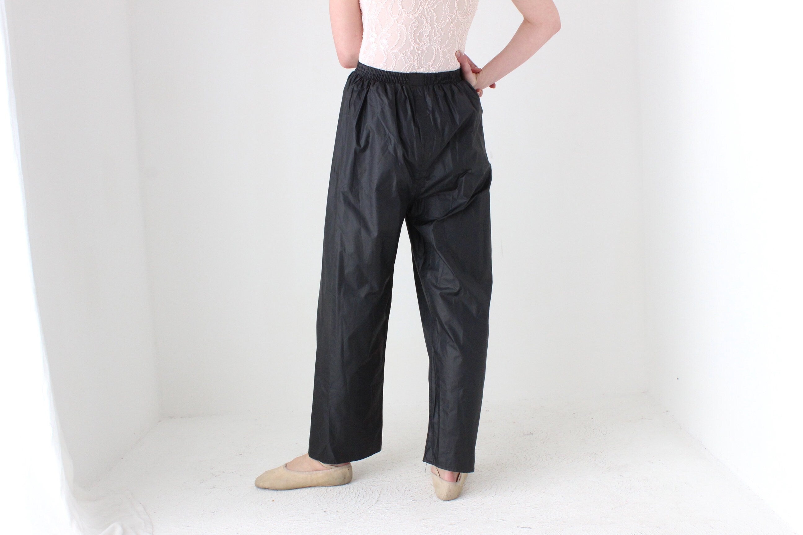 BALLETCORE 90s Futuristic PVC Plastic Pants