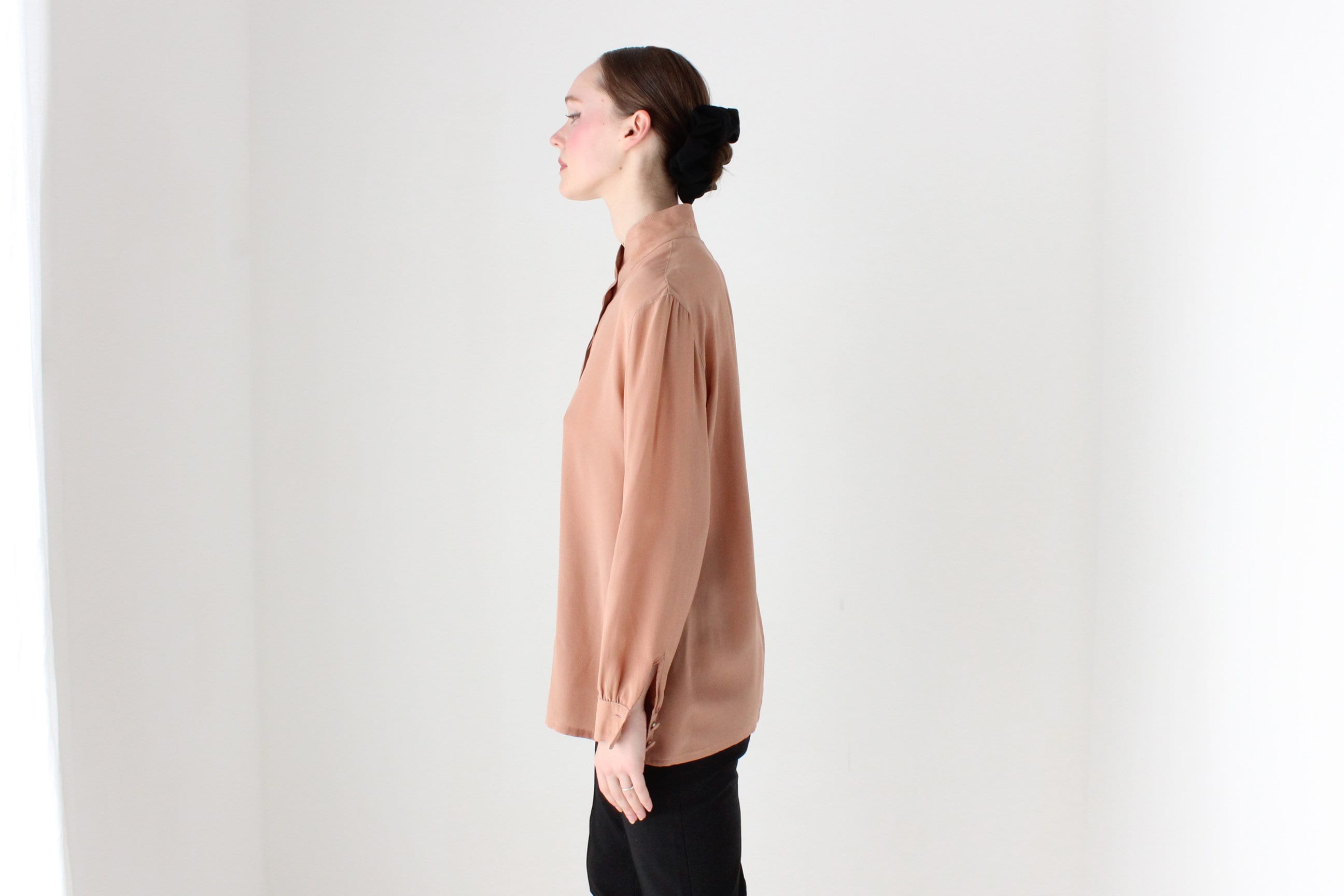 BALLETCORE 80s West German Designer Silk Blouse