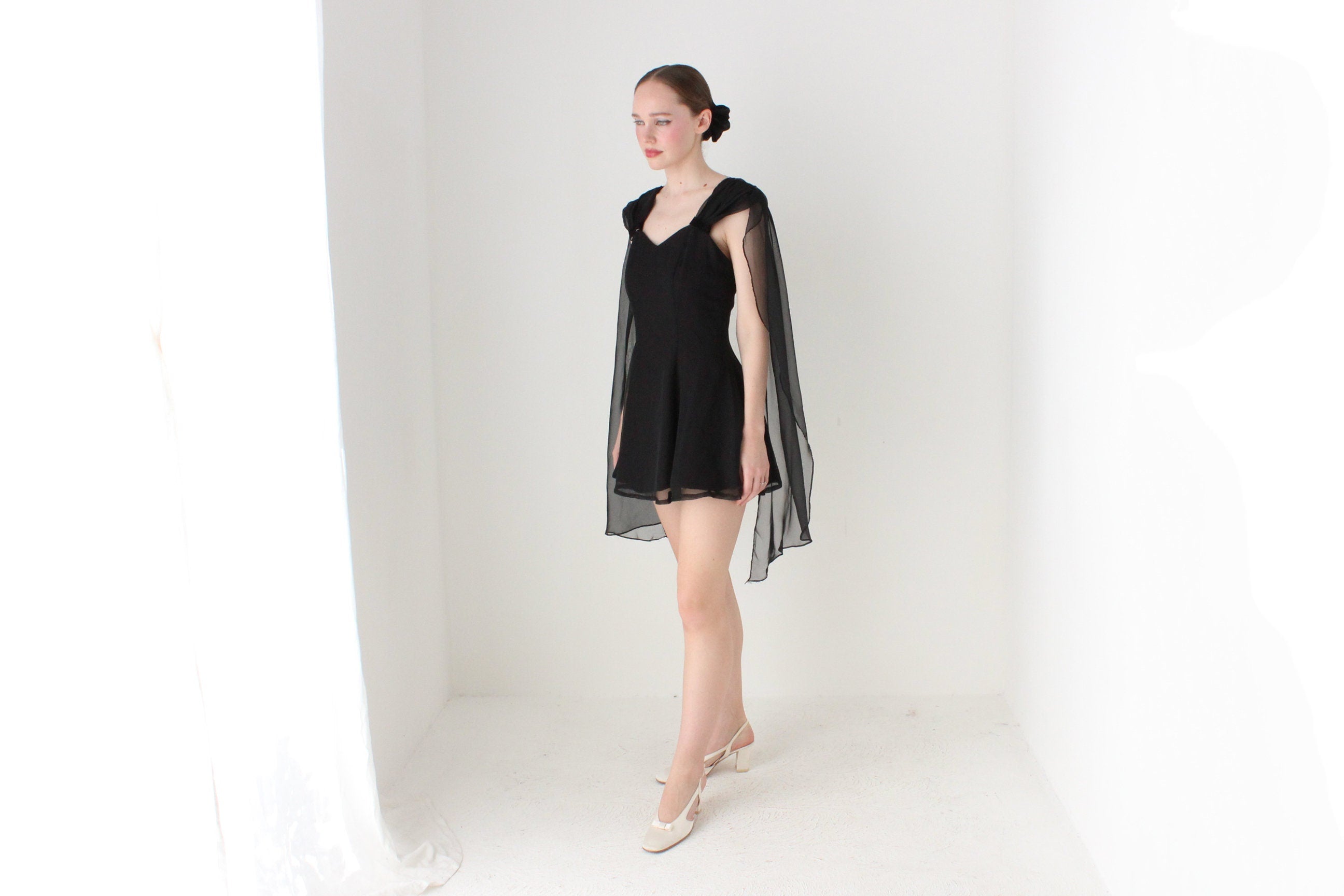 BALLETCORE Heavenly 80s Flutter Organza Cocktail Dress