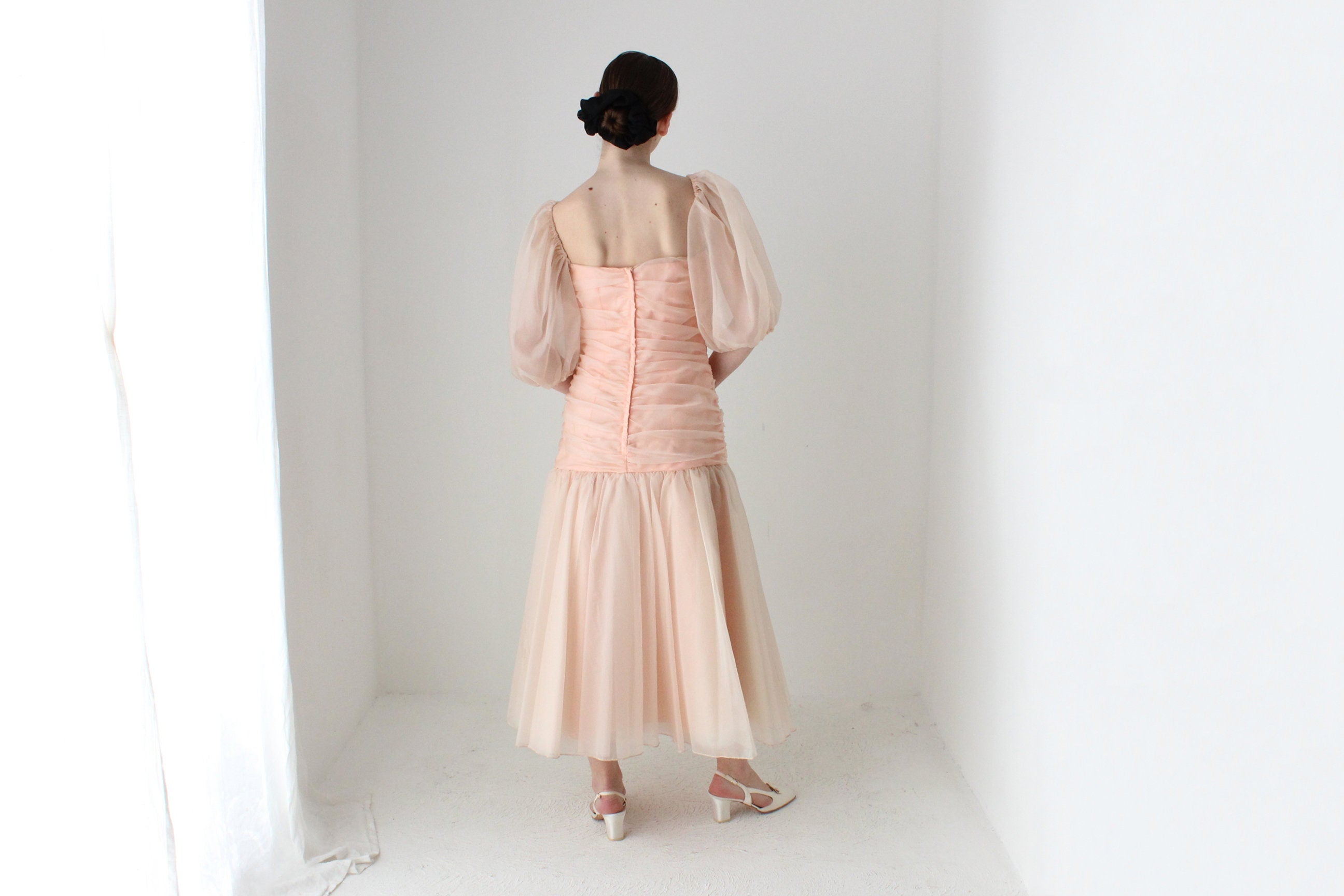 BALLETCORE 80s Pastel Organza, Taffeta & Tulle Puff Dress