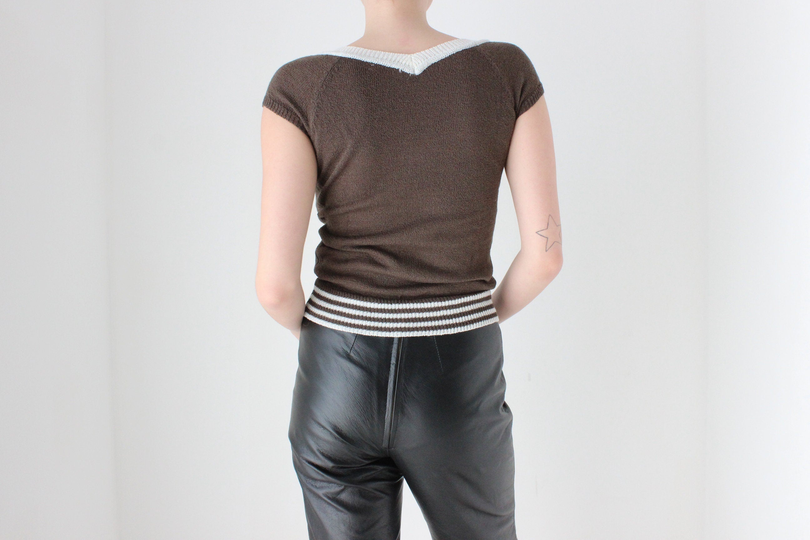 BALLETCORE Funky Y2K 3D Textured Bow Top