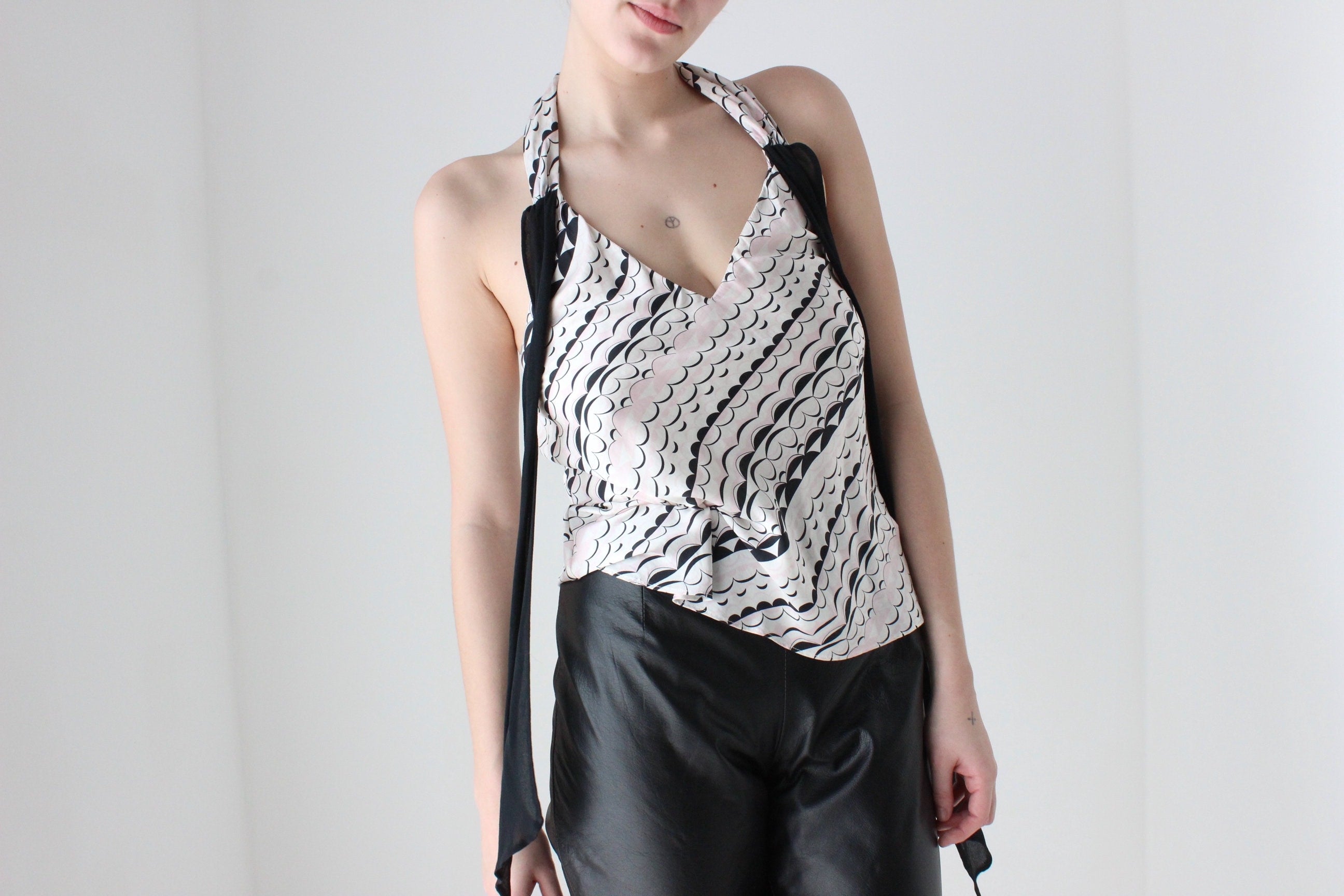 Y2K Pure Silk 2006 Madonna for H&M Halter Top