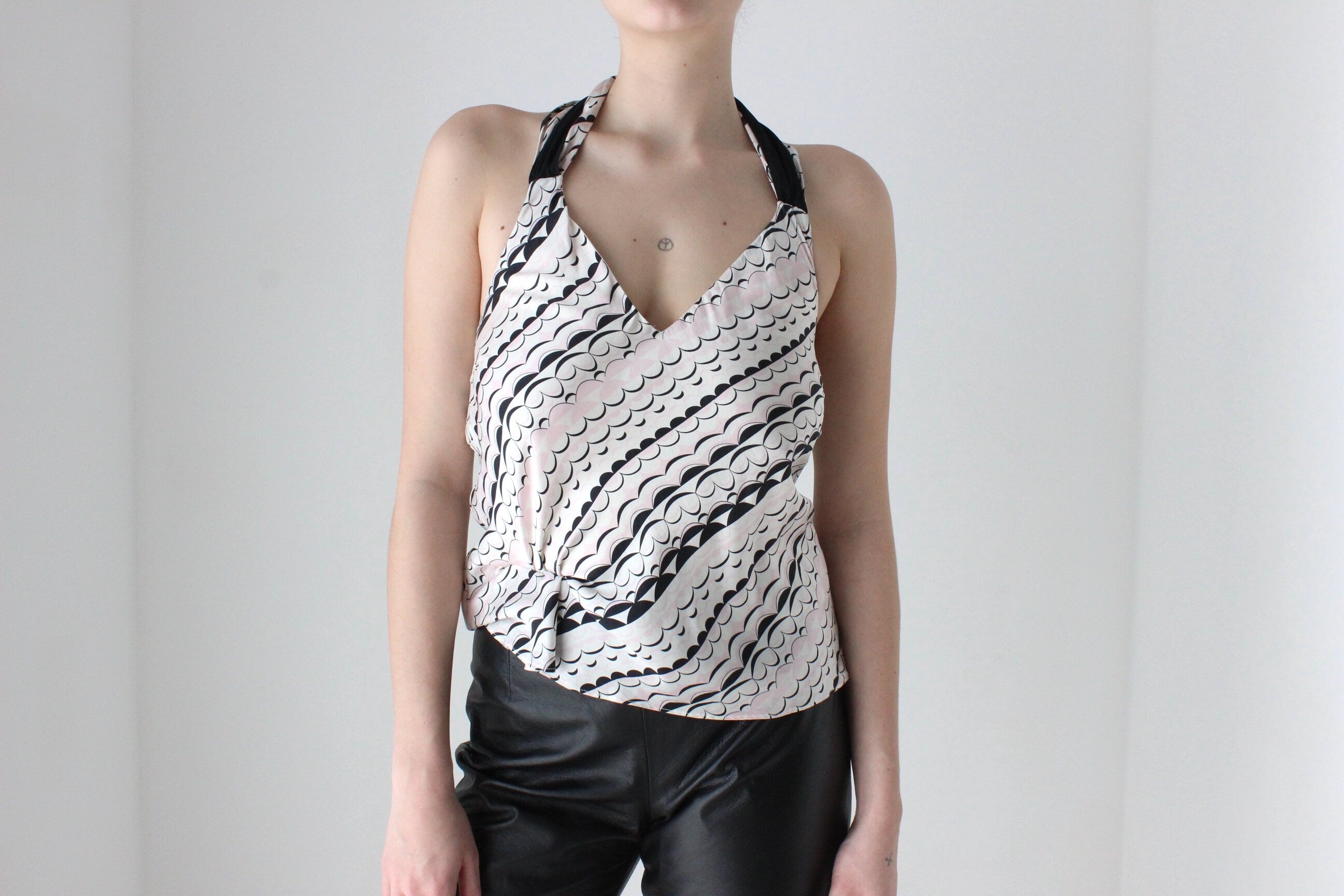 Y2K Pure Silk 2006 Madonna for H&M Halter Top