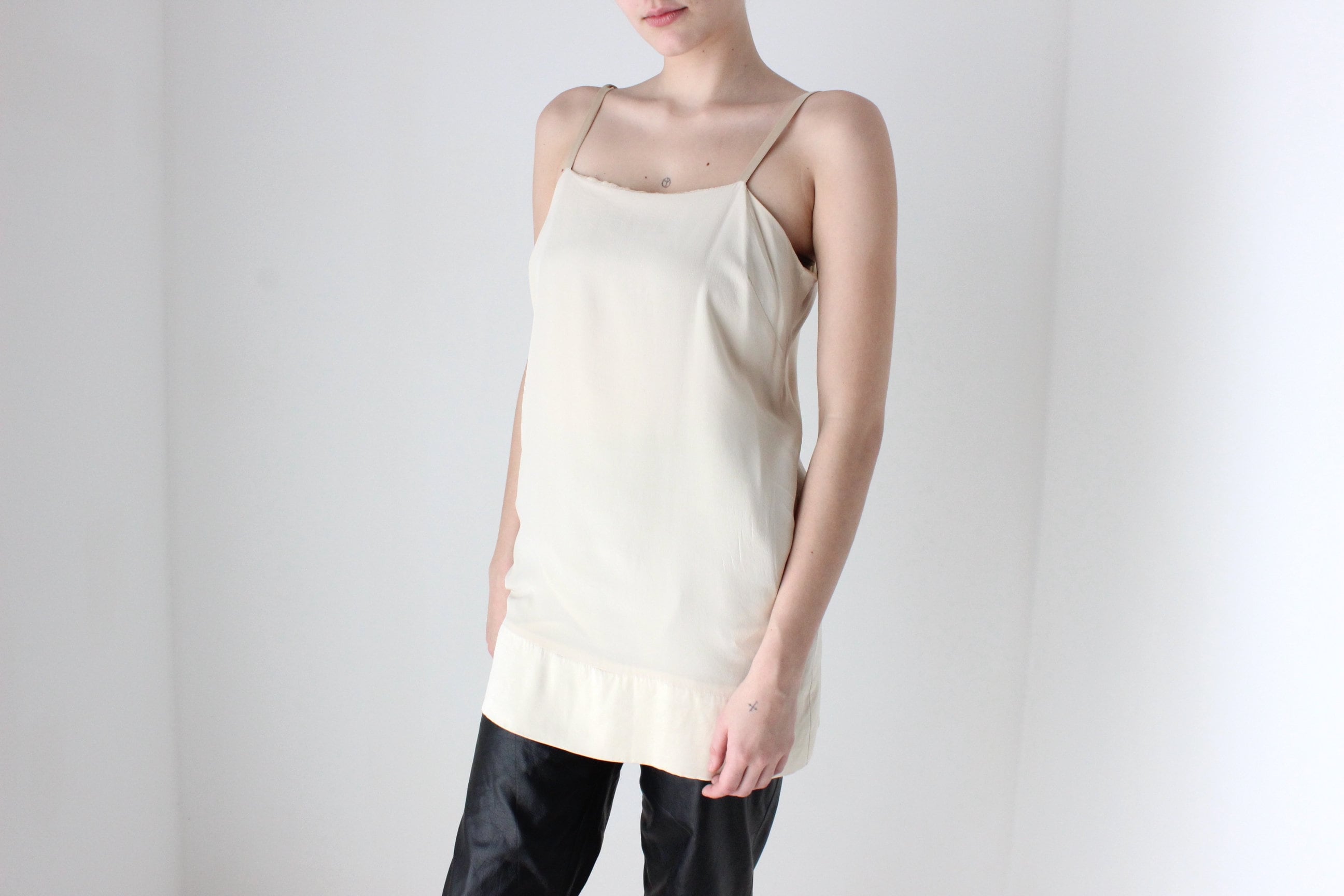 BALLETCORE 2000s Designer Pure Silk Cami Top or Mini