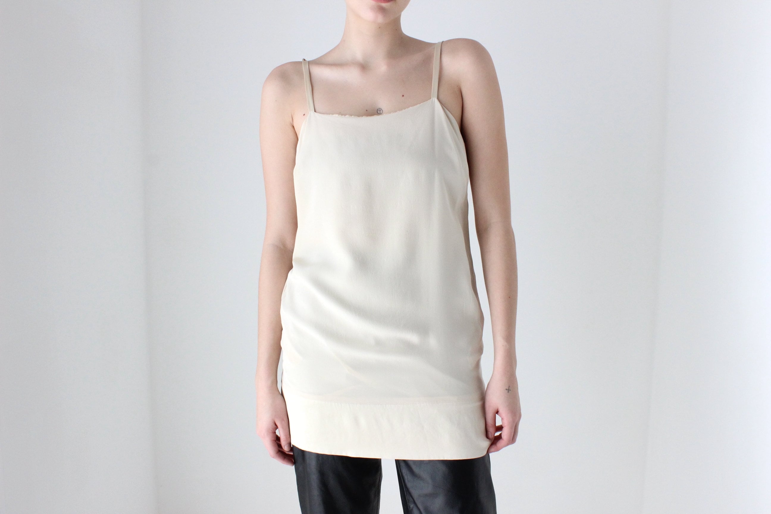 BALLETCORE 2000s Designer Pure Silk Cami Top or Mini