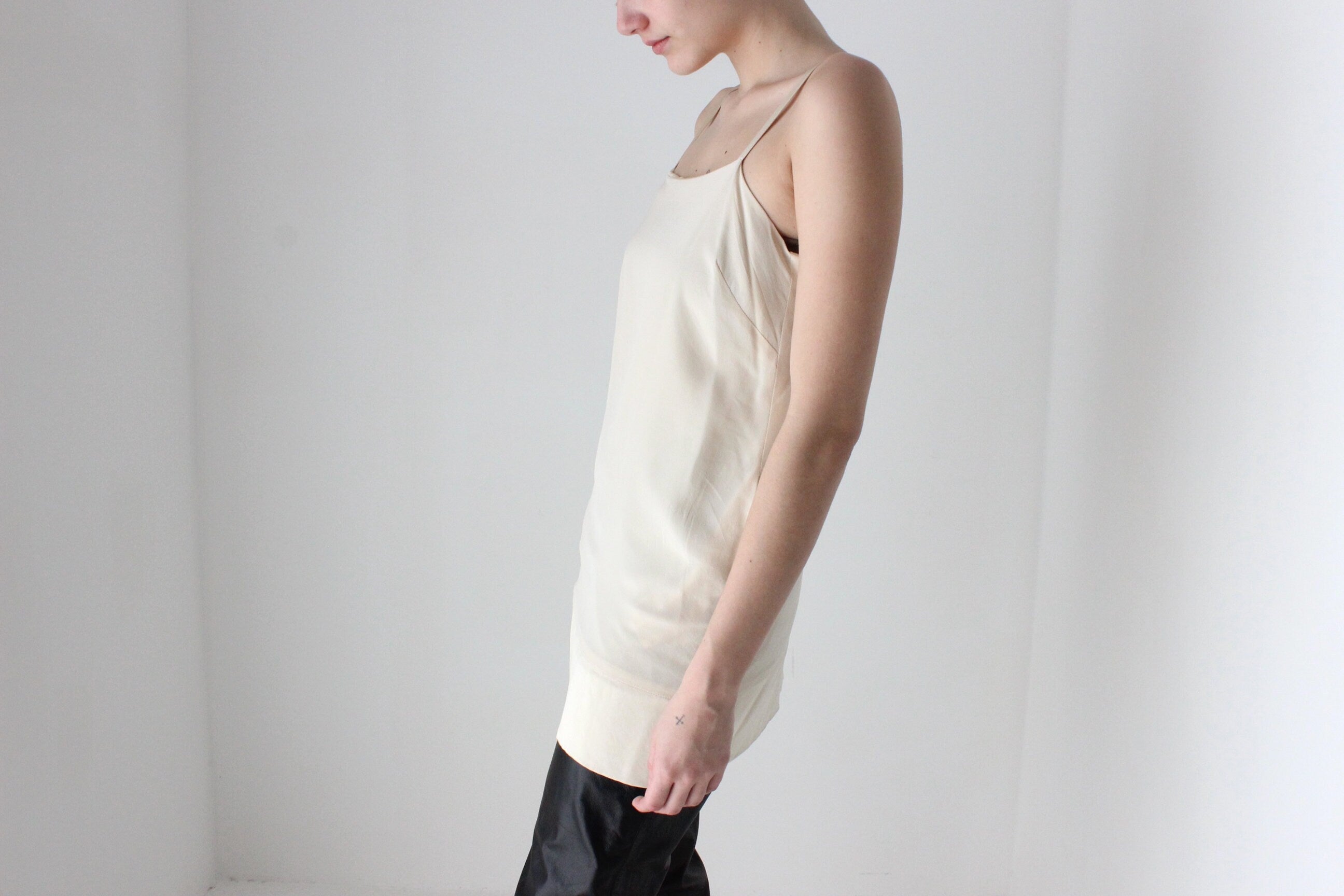BALLETCORE 2000s Designer Pure Silk Cami Top or Mini