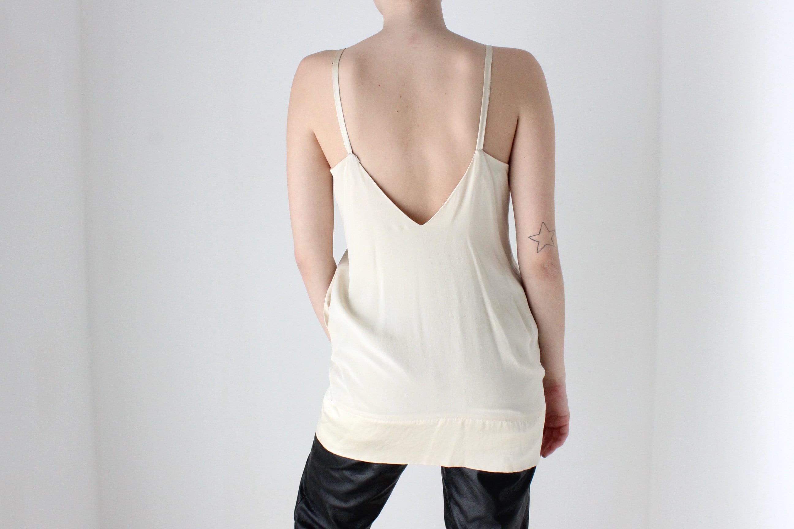 BALLETCORE 2000s Designer Pure Silk Cami Top or Mini