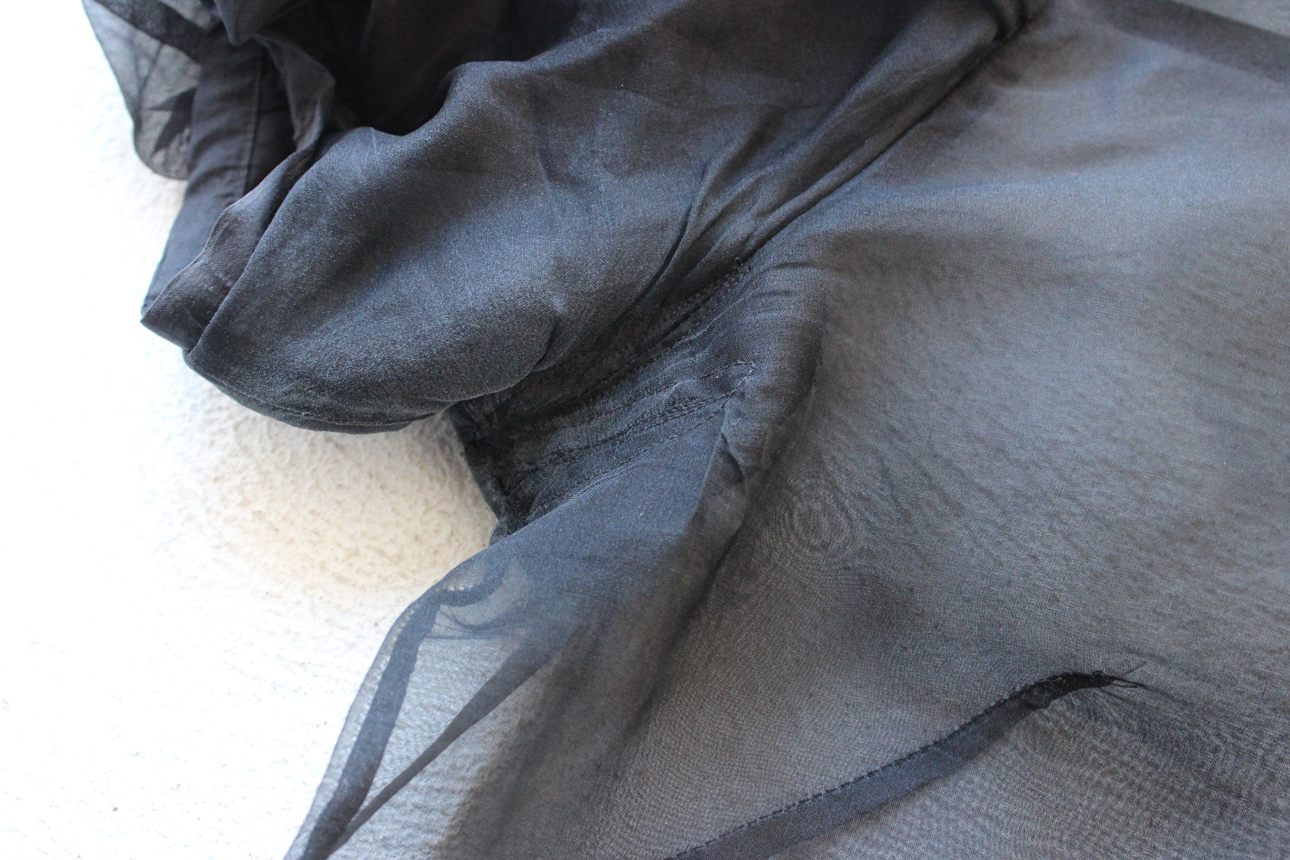 BALLETCORE Custom Made Organza Puff Shoulder Top