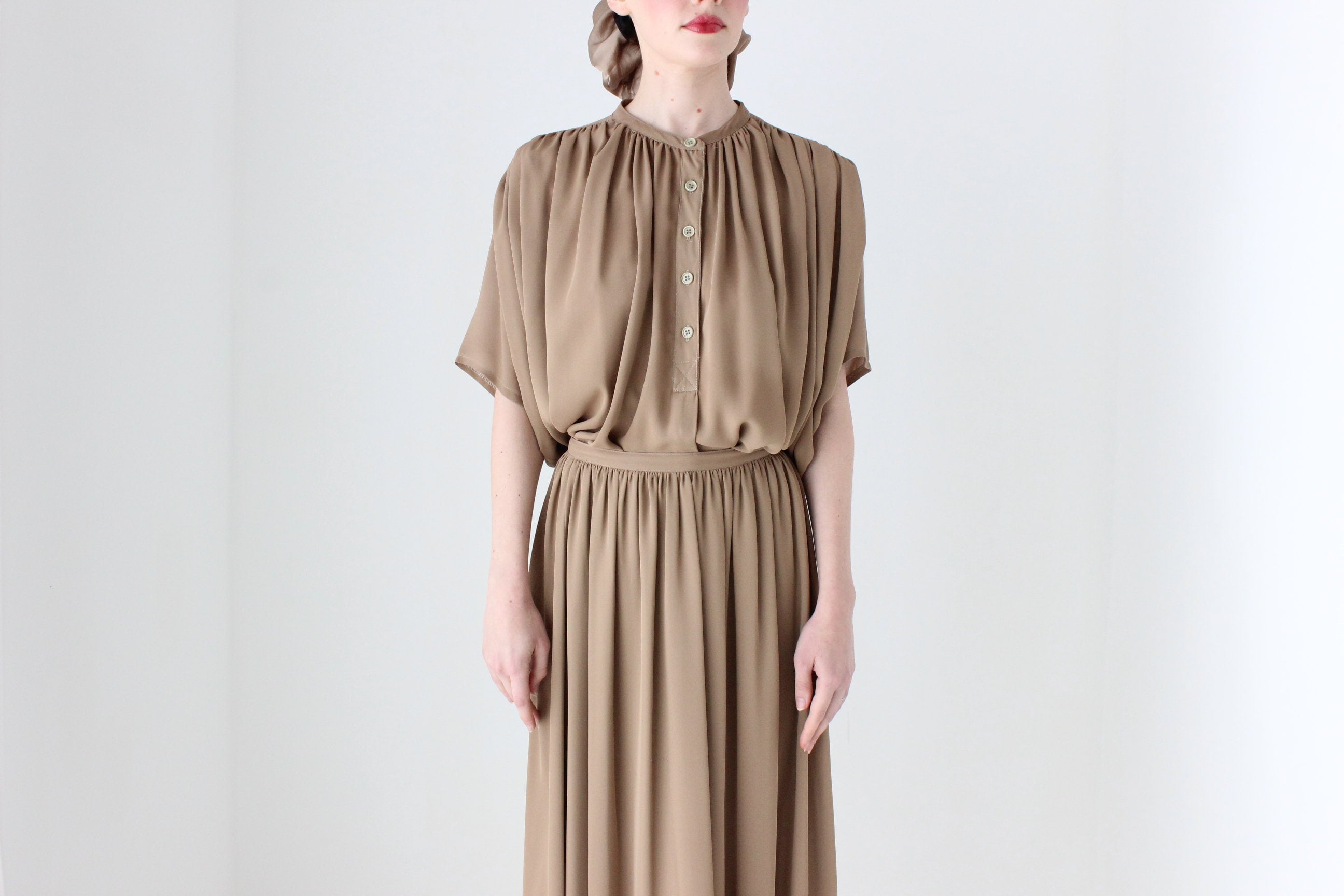 BALLETCORE 80s Voluminous Gathered Two Piece Skirt & Top Set