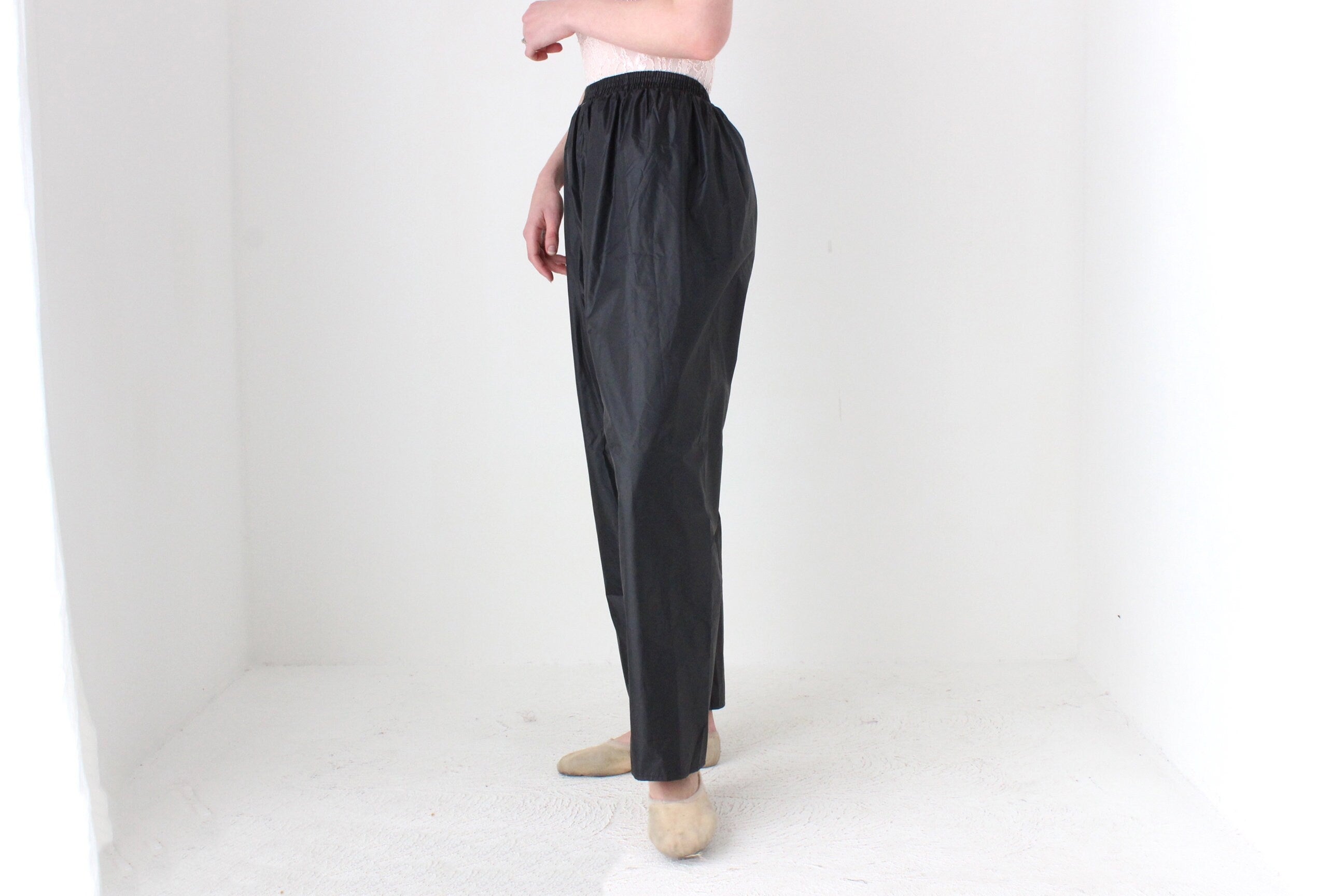 BALLETCORE 90s Futuristic PVC Plastic Pants