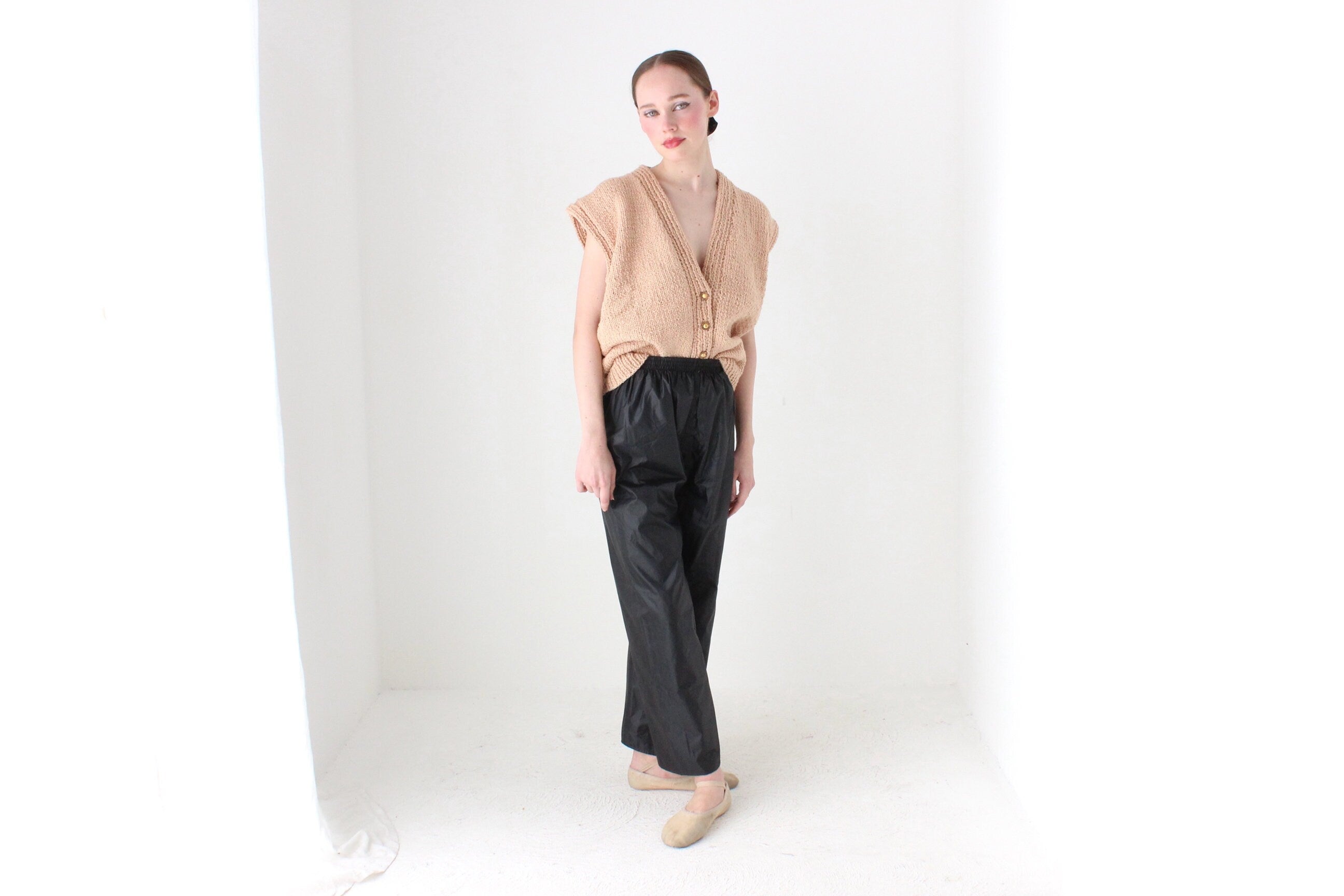 BALLETCORE 90s Futuristic PVC Plastic Pants