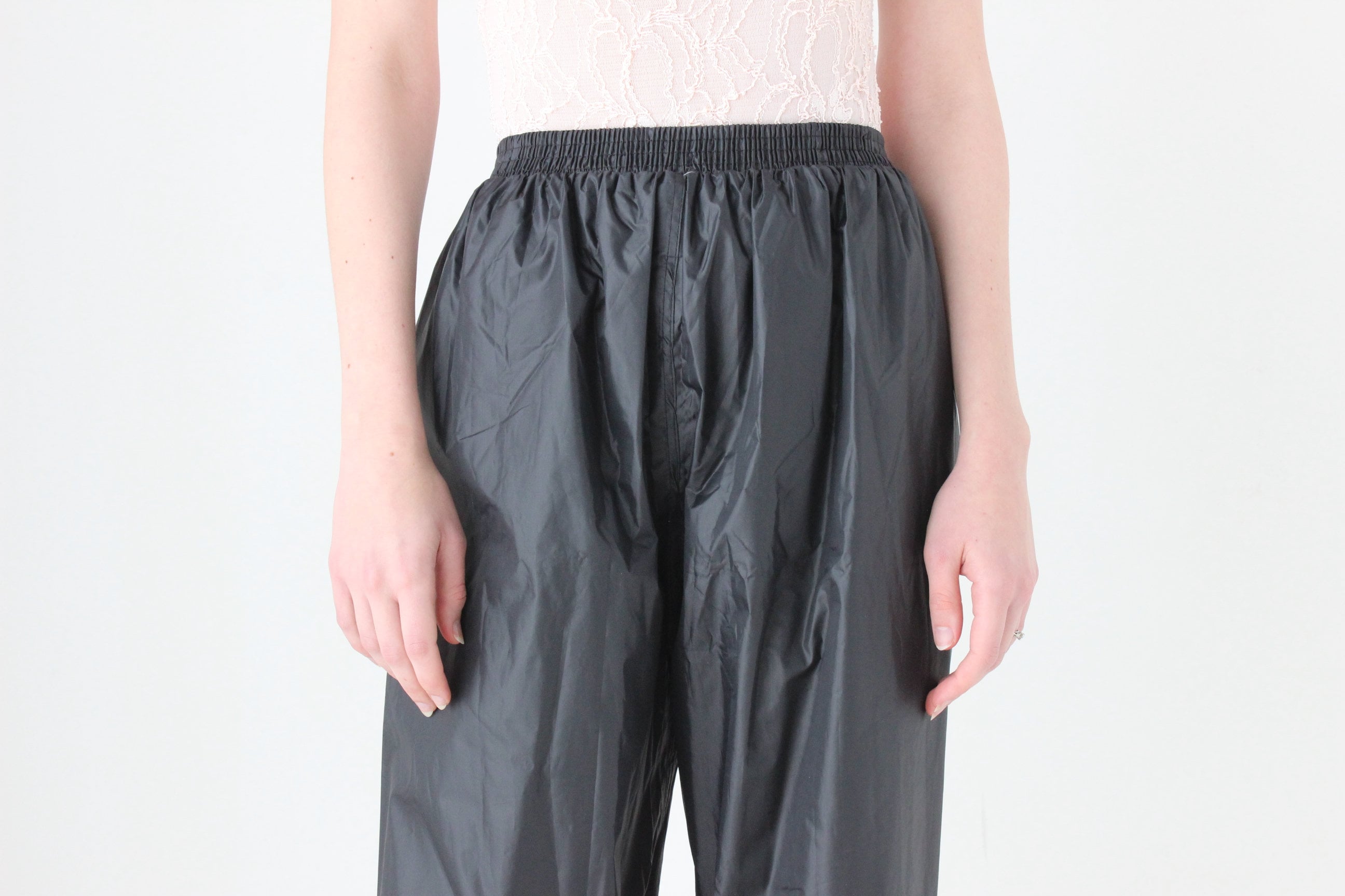 BALLETCORE 90s Futuristic PVC Plastic Pants