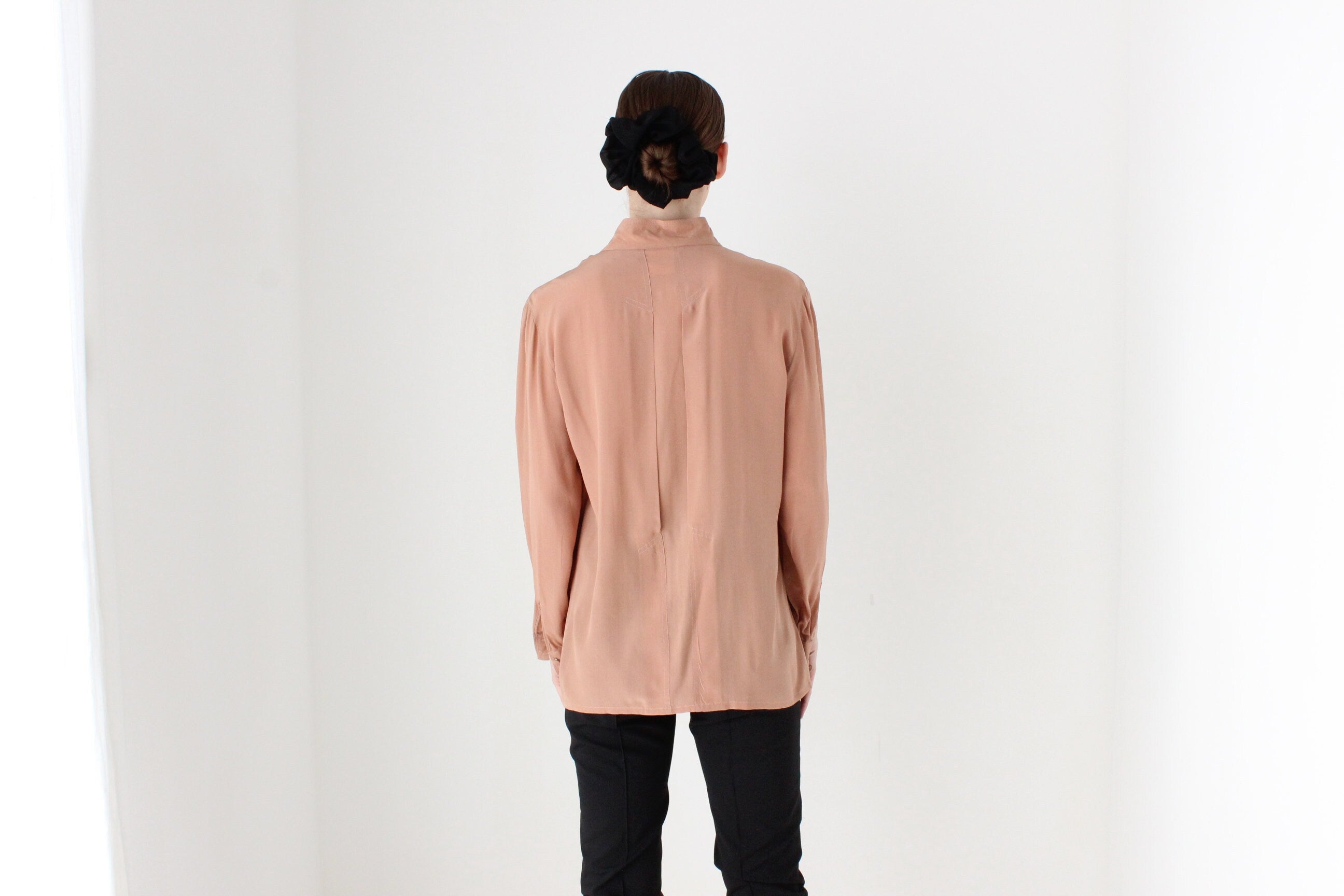 BALLETCORE 80s West German Designer Silk Blouse