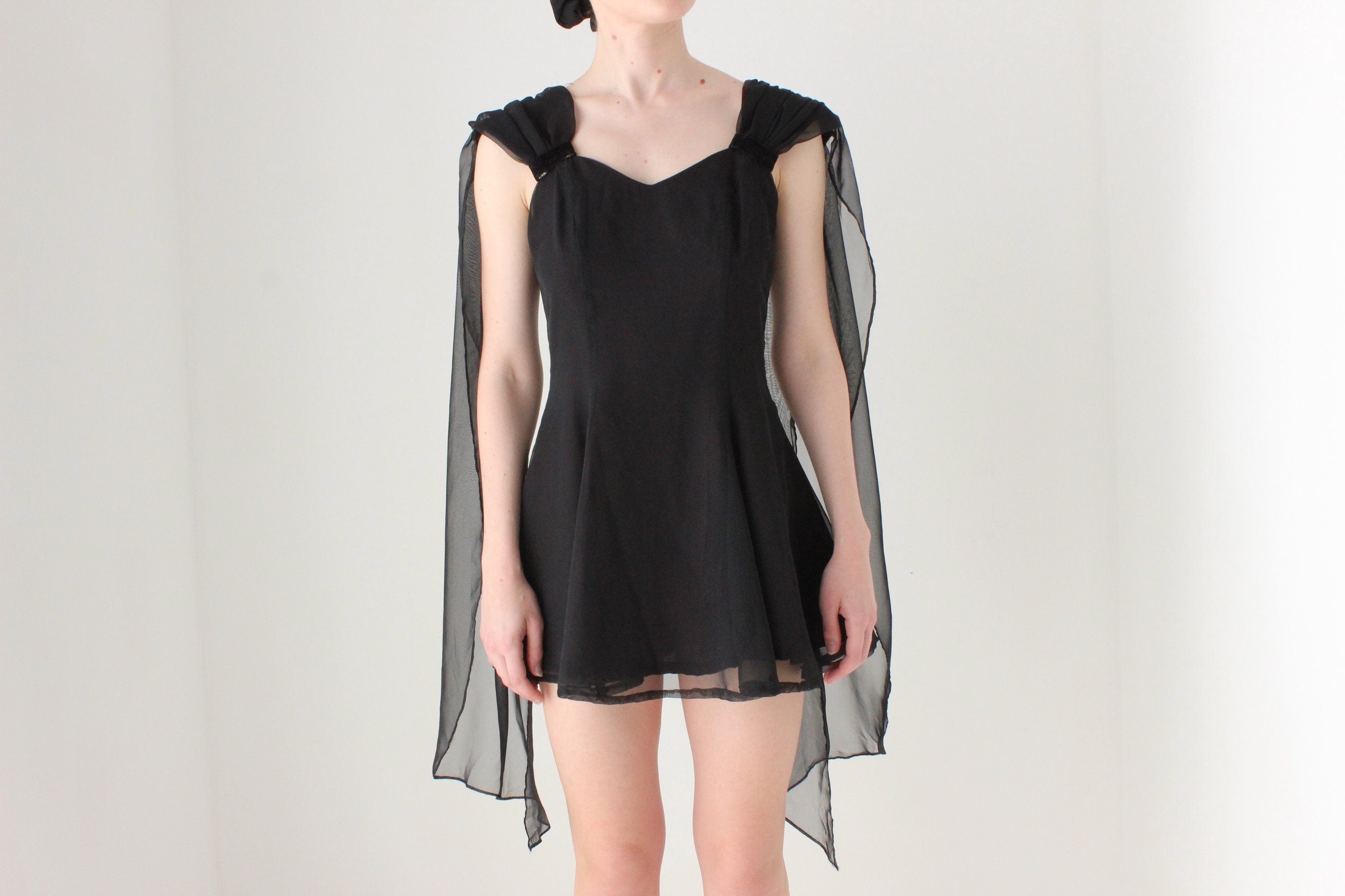 BALLETCORE Heavenly 80s Flutter Organza Cocktail Dress