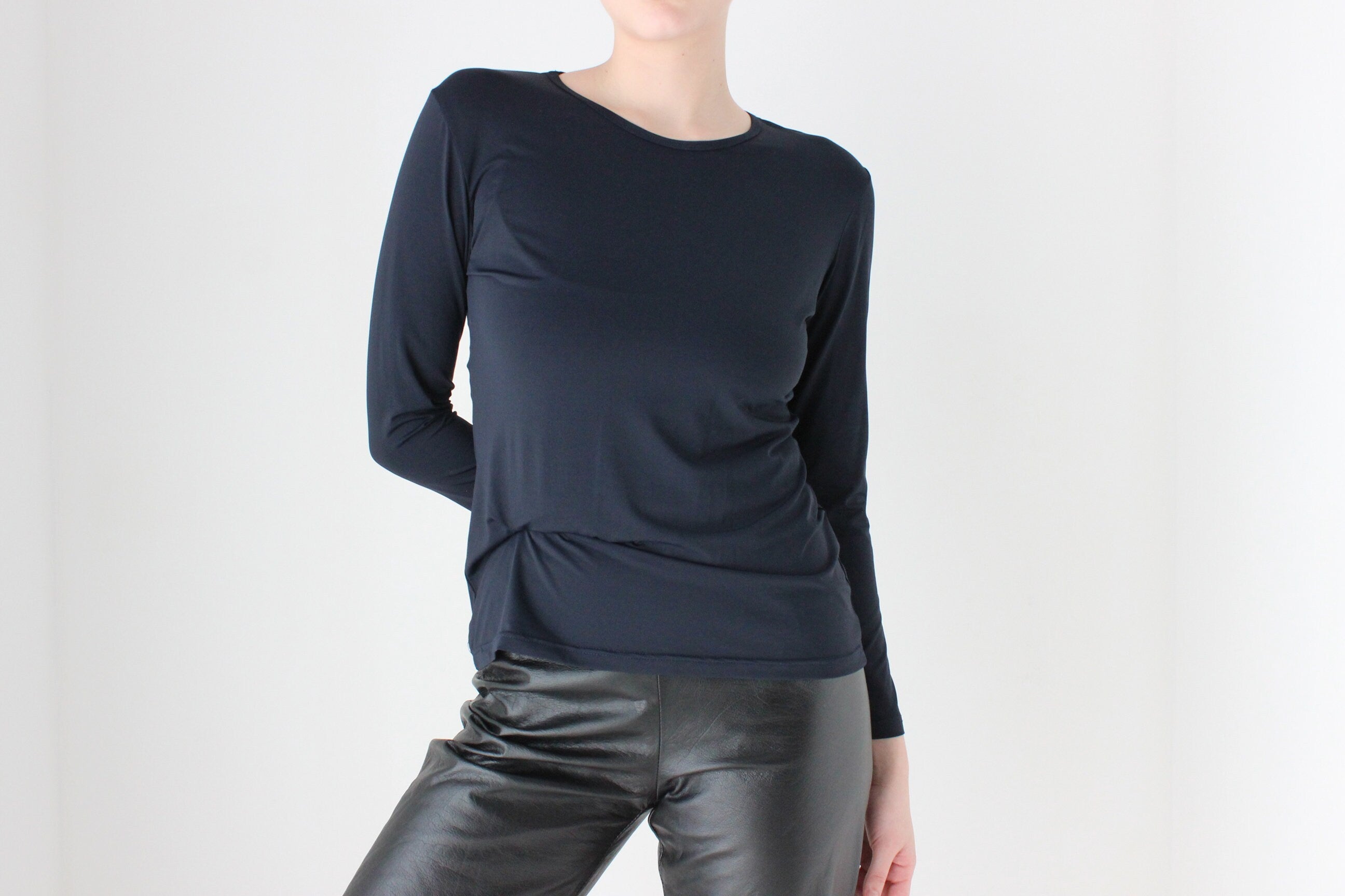 BALLETCORE 90s Sleek Minimal Lycra Blend Basic