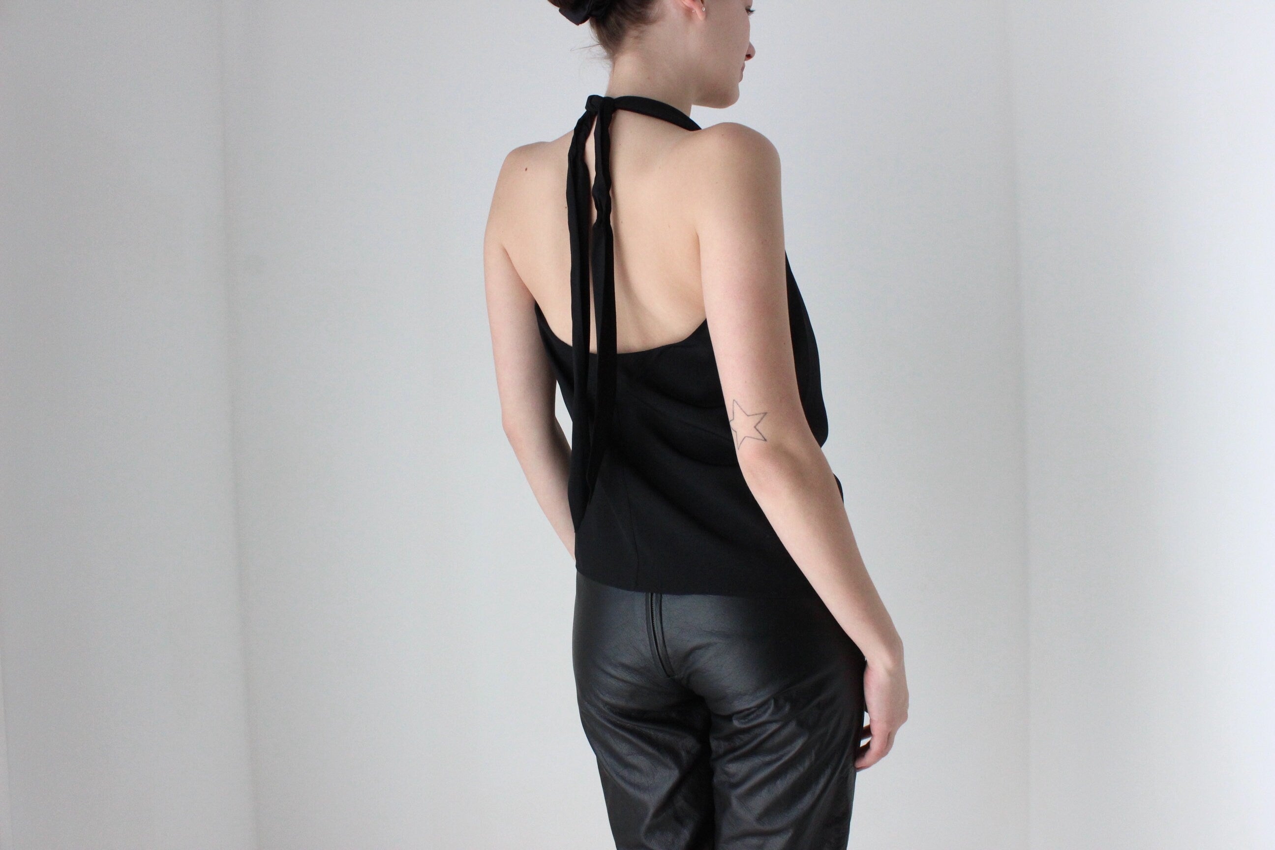 BALLETCORE 2000s Pure Silk Convertible Halter Top