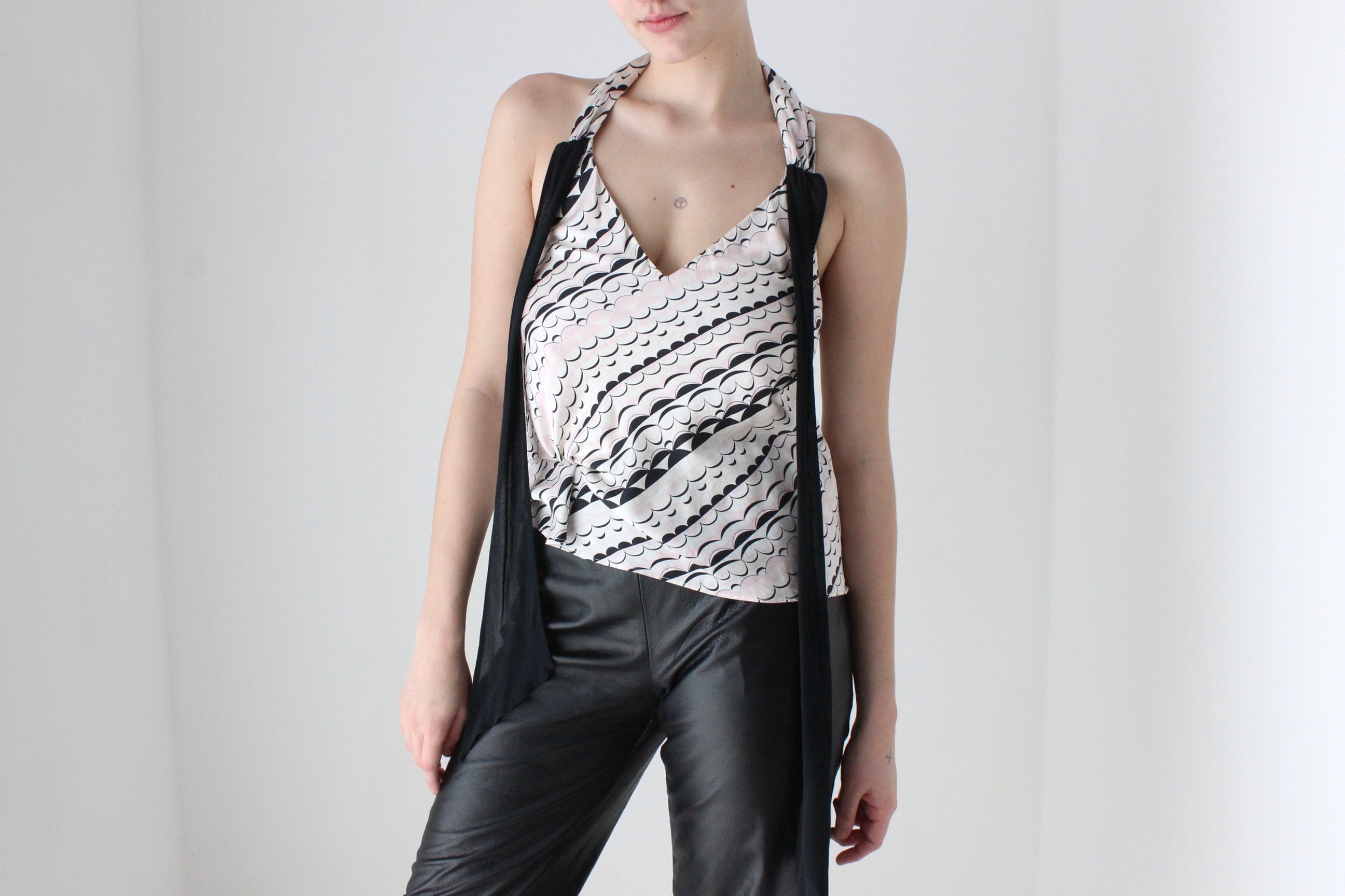 Y2K Pure Silk 2006 Madonna for H&M Halter Top