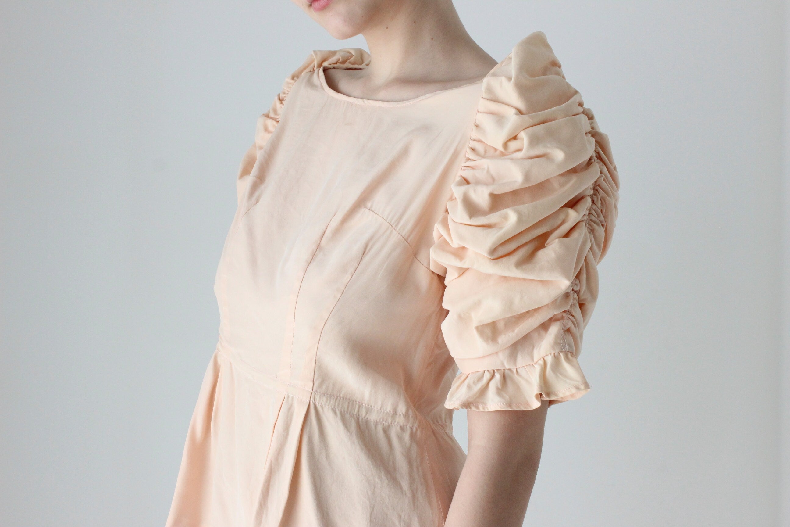 BALLETCORE 80s Silk Pagoda Sleeve Top
