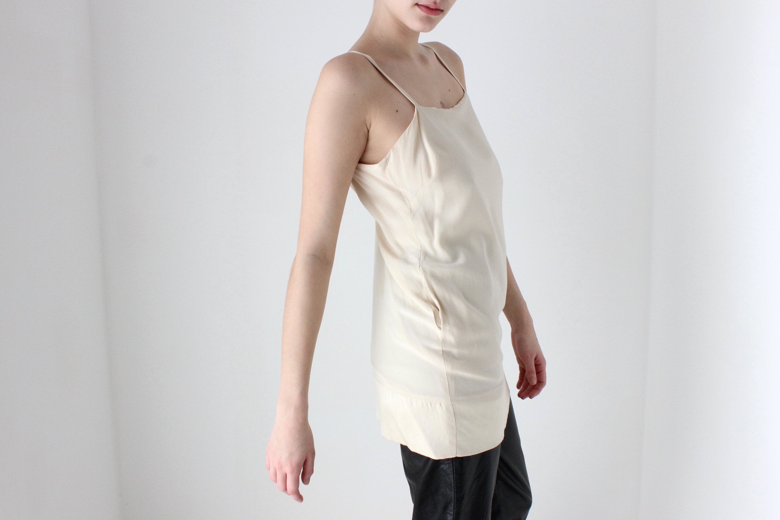 BALLETCORE 2000s Designer Pure Silk Cami Top or Mini