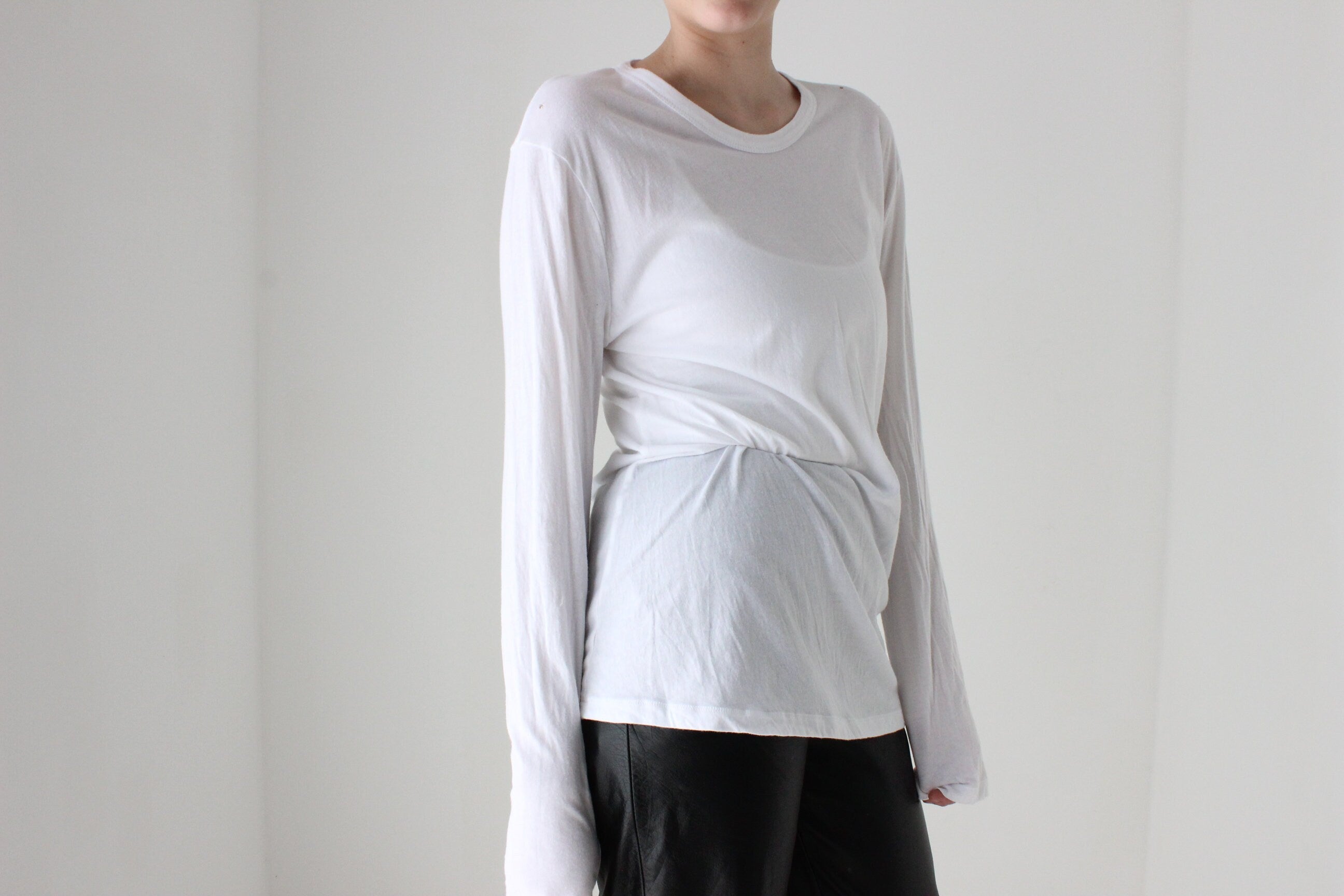 BALLETCORE T by Alexander Wang Thin Cotton Long Sleeve