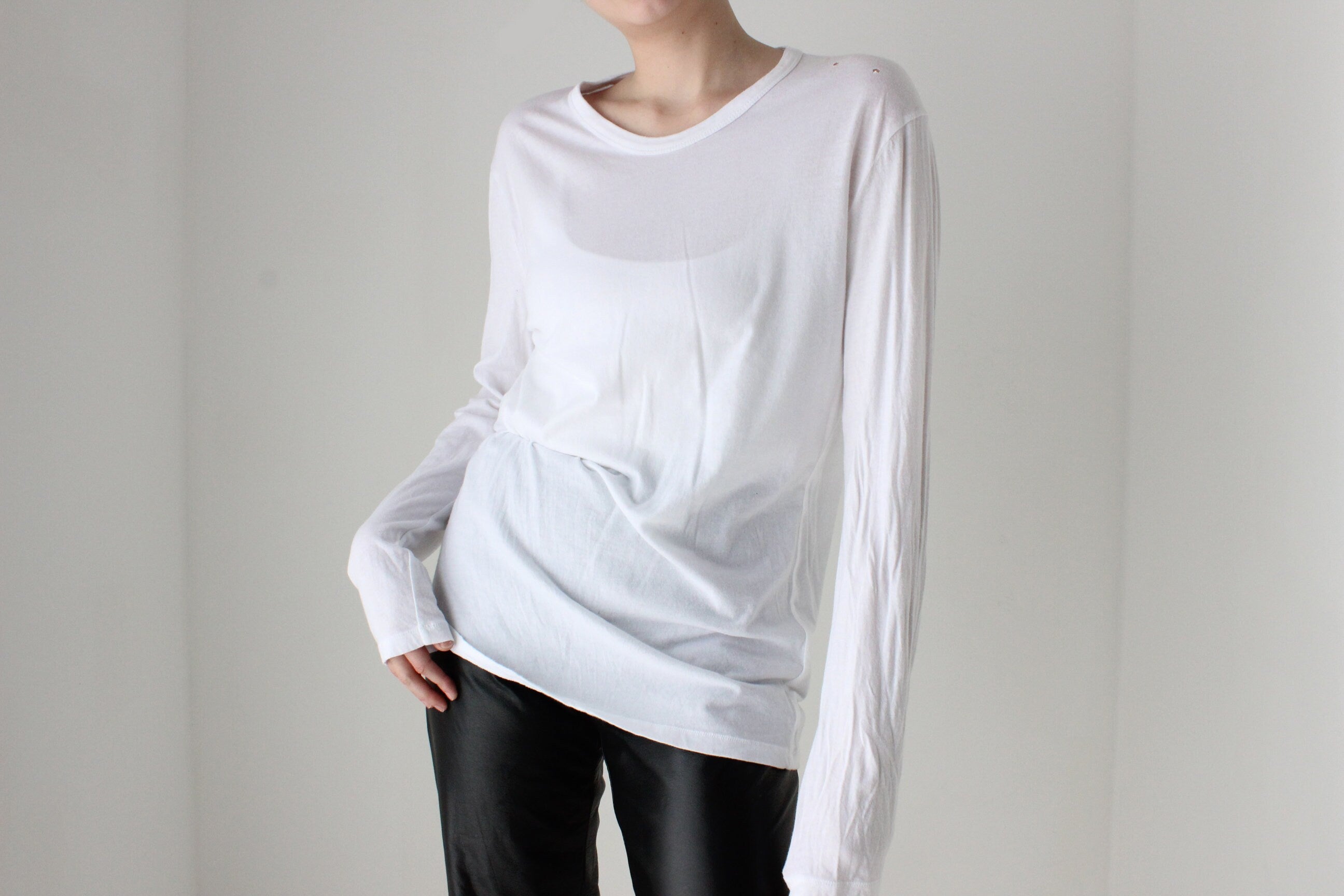 BALLETCORE T by Alexander Wang Thin Cotton Long Sleeve