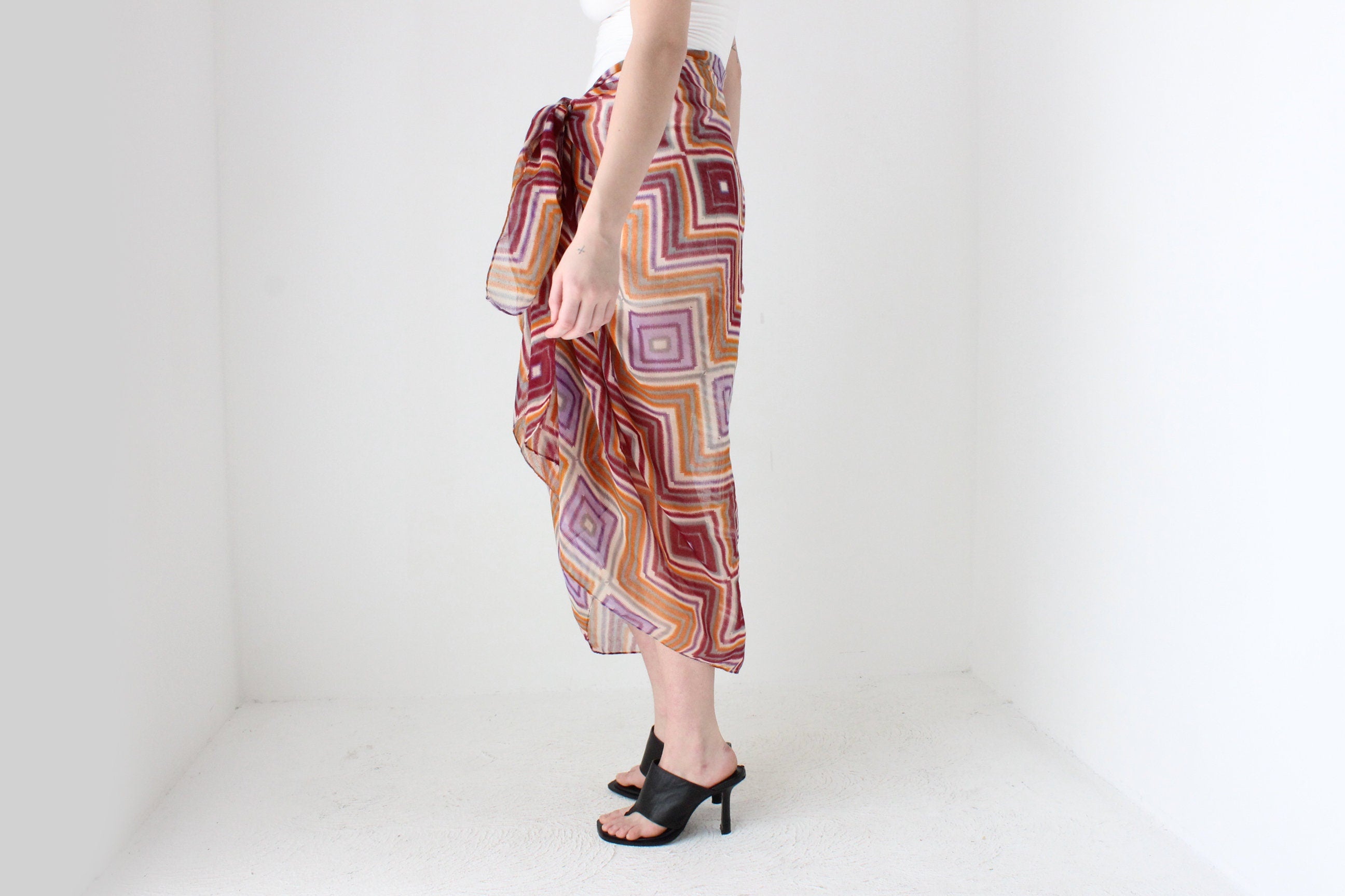 Printed Gauze Sarong / Skirt