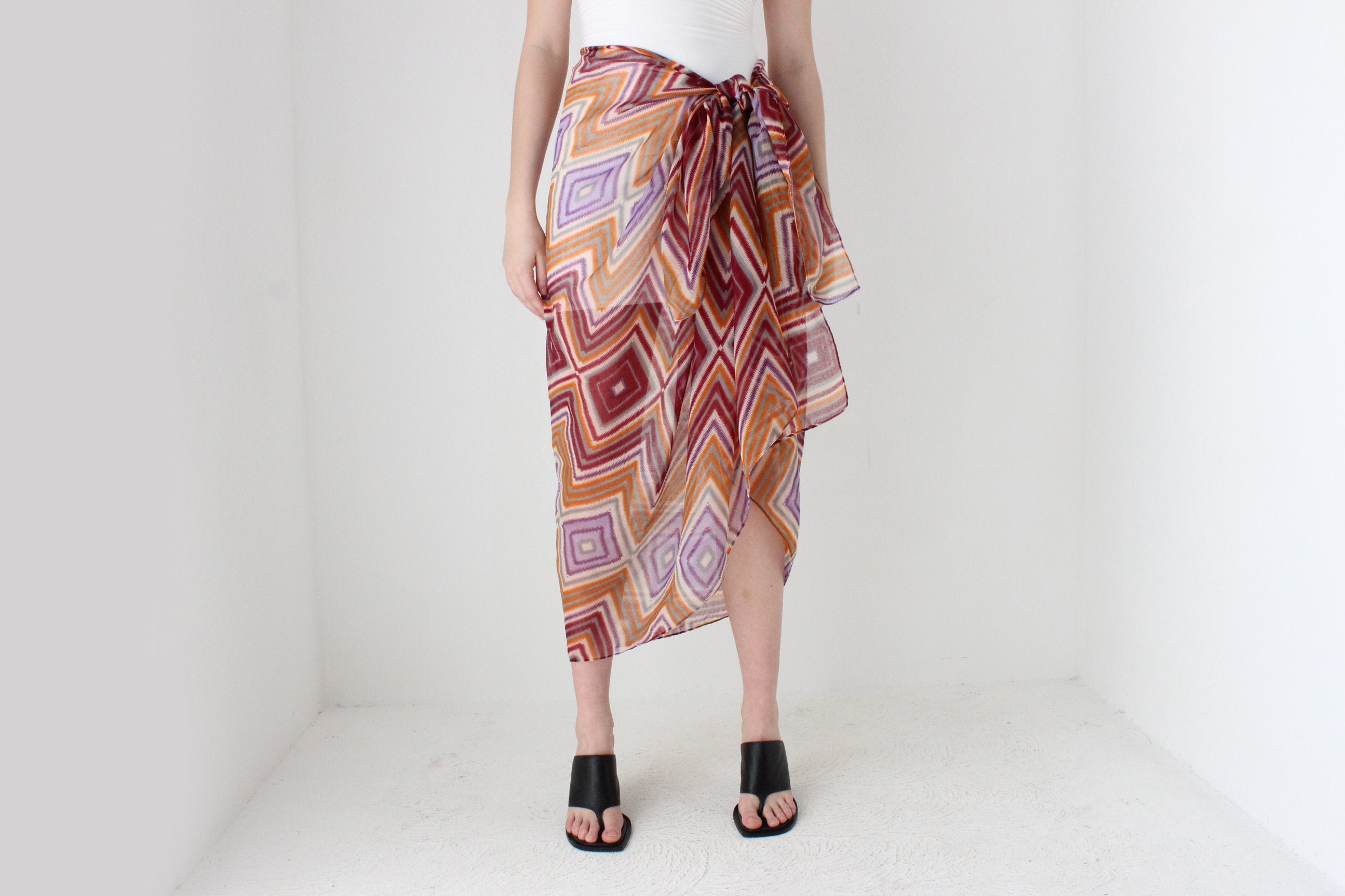 Printed Gauze Sarong / Skirt