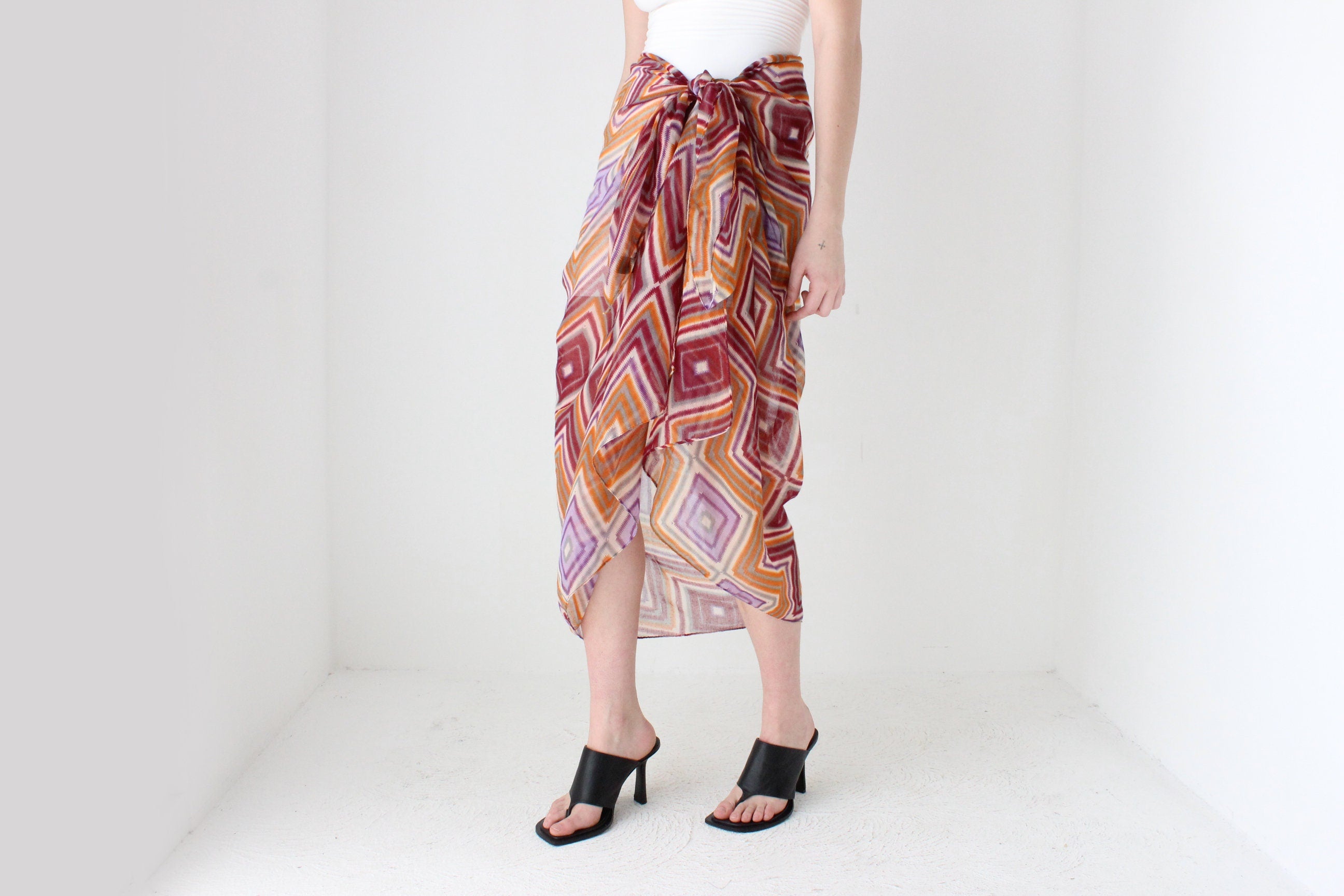 Printed Gauze Sarong / Skirt
